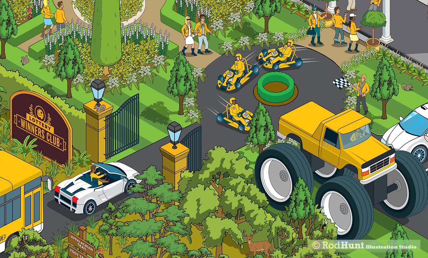 Detailed Search and find game illustration