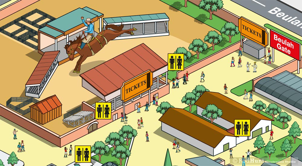 Colorado's State Fair Map Artwork