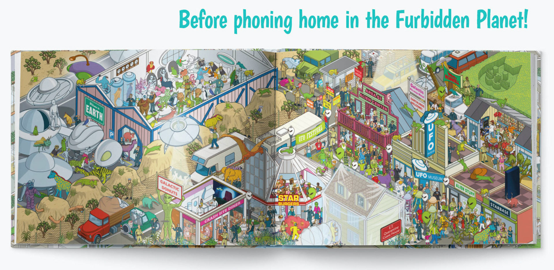 Make your own custom Where's Waldo / Wally? picture book for your dog or cat - illustrated activity books for children and adults