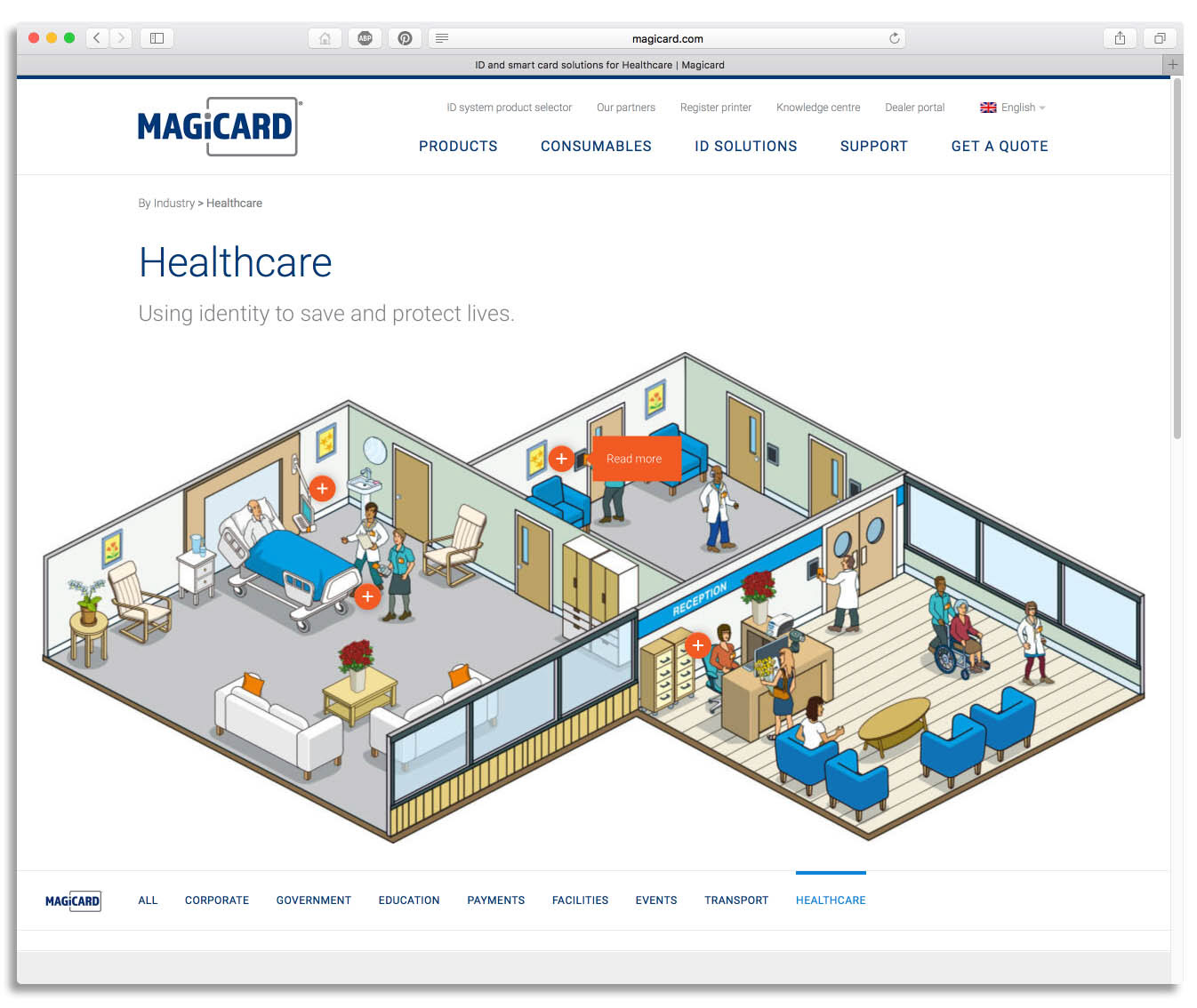 Isometric illustrations for business and company websites 