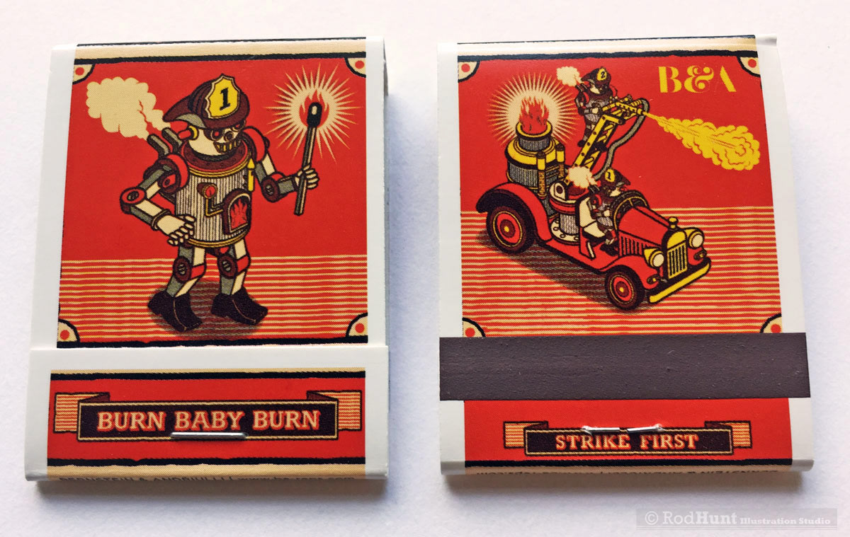 Packaging illustrations incorporating illustrated lettering