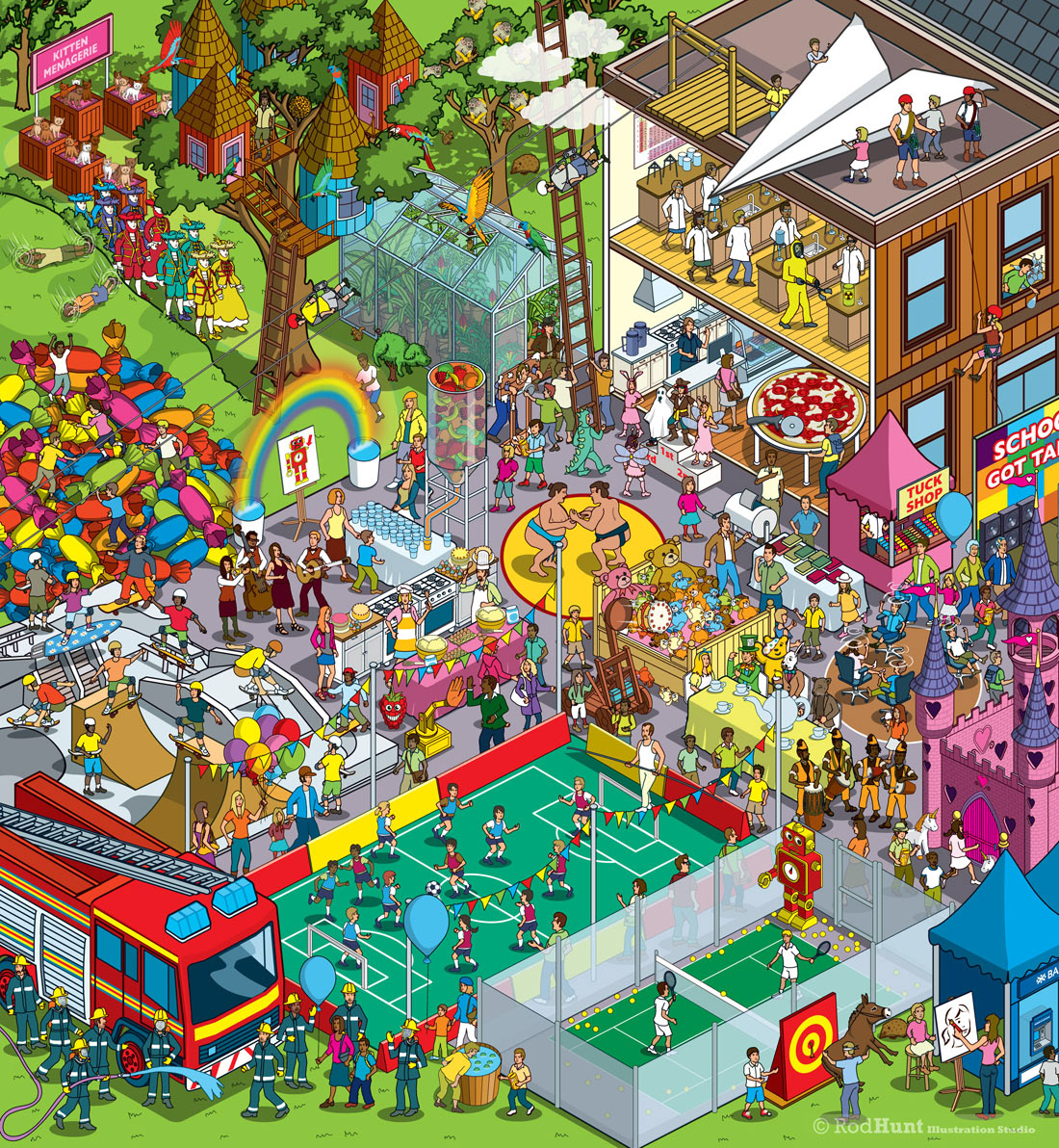 BBC Children in Need illustration for a campaign by Y&R London
