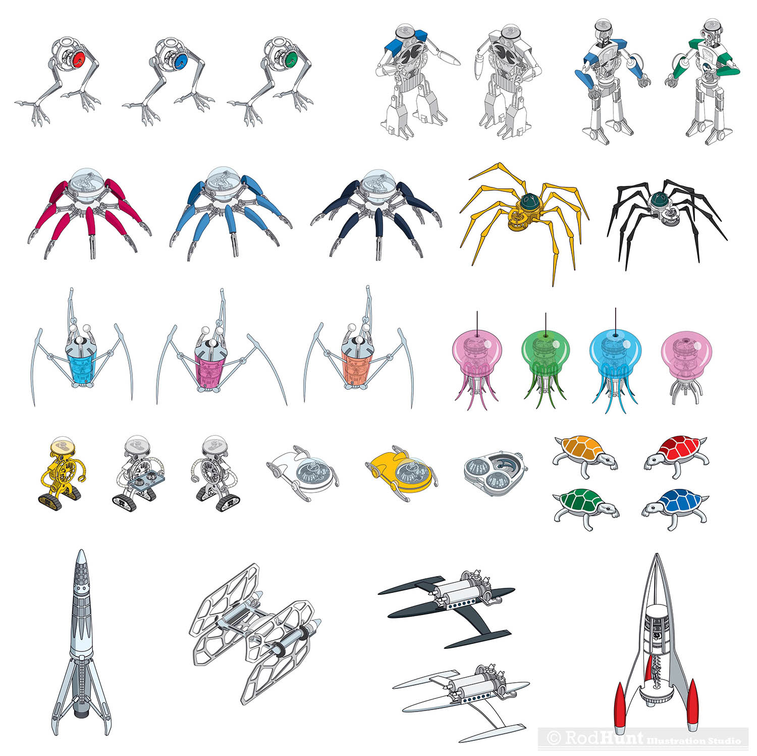 MB&F watchmaker horological machines illustration