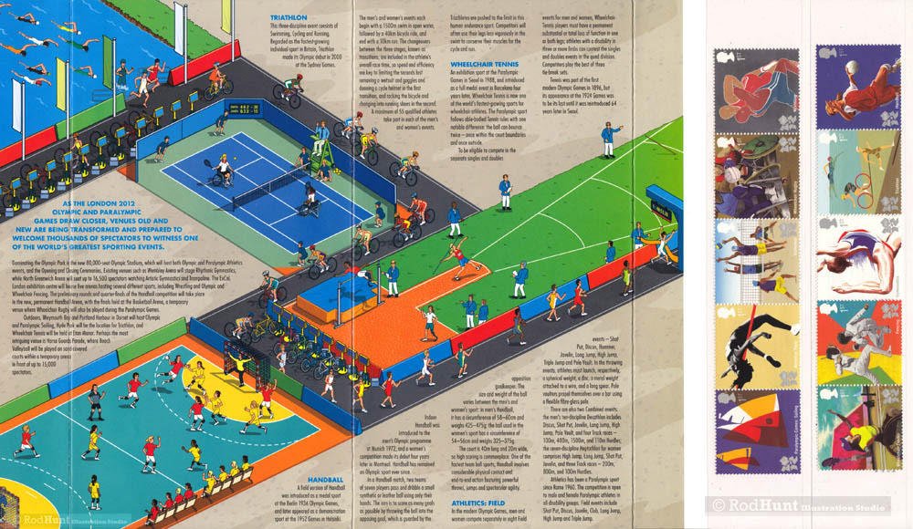 Olympic & Paralympic Games isometric Illustrations 