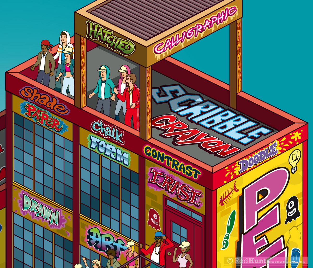 Pixel art lettering and typography