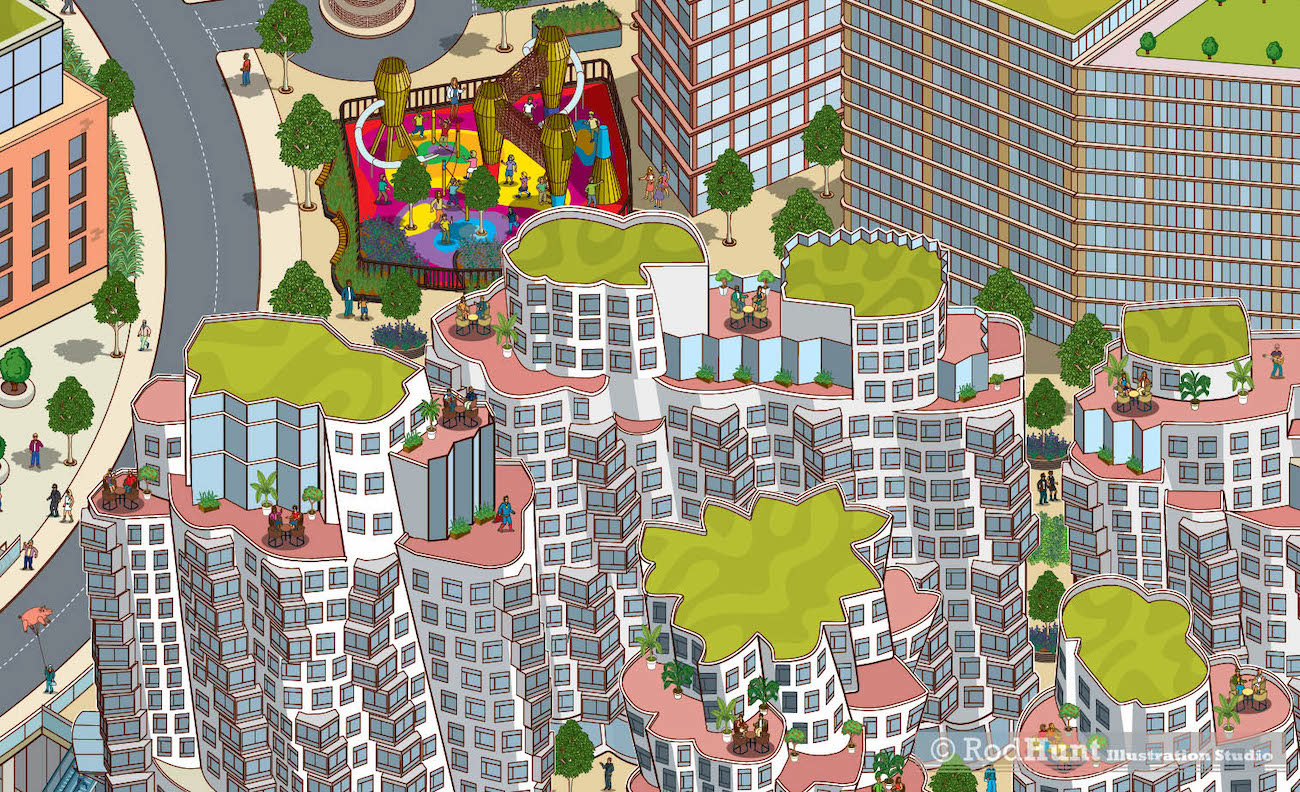 Battersea Power Station Isometric Map