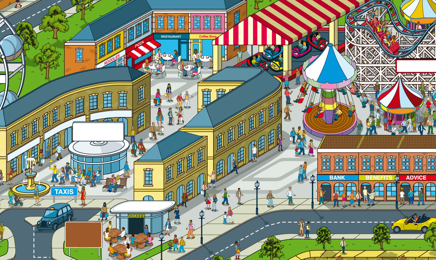 Illustrated City maps