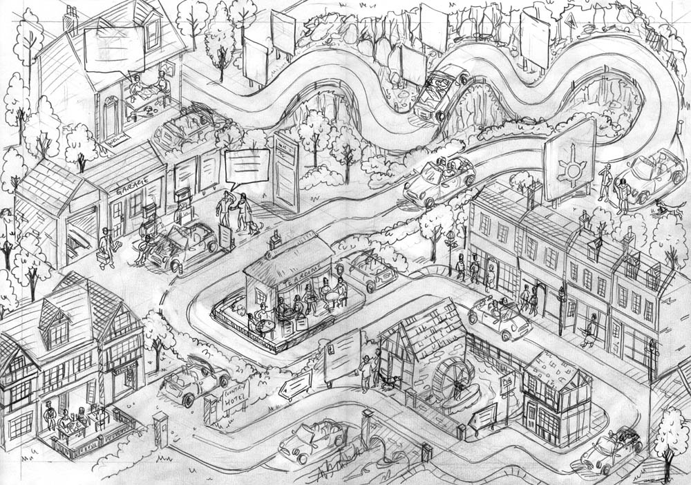 Hand drawn maps