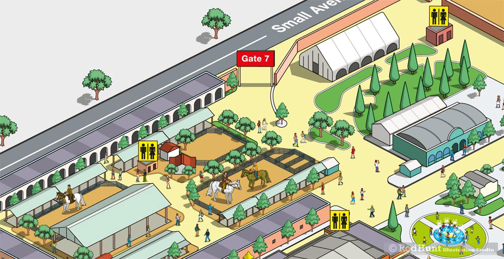 Drawn Map for Entertainment Event