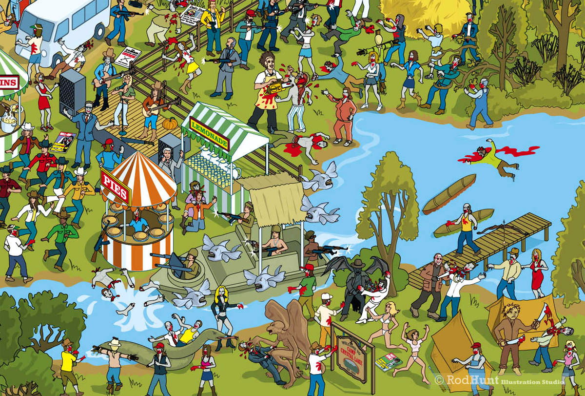 Satirical pop culture book featuring Zombie and Horror Movies 