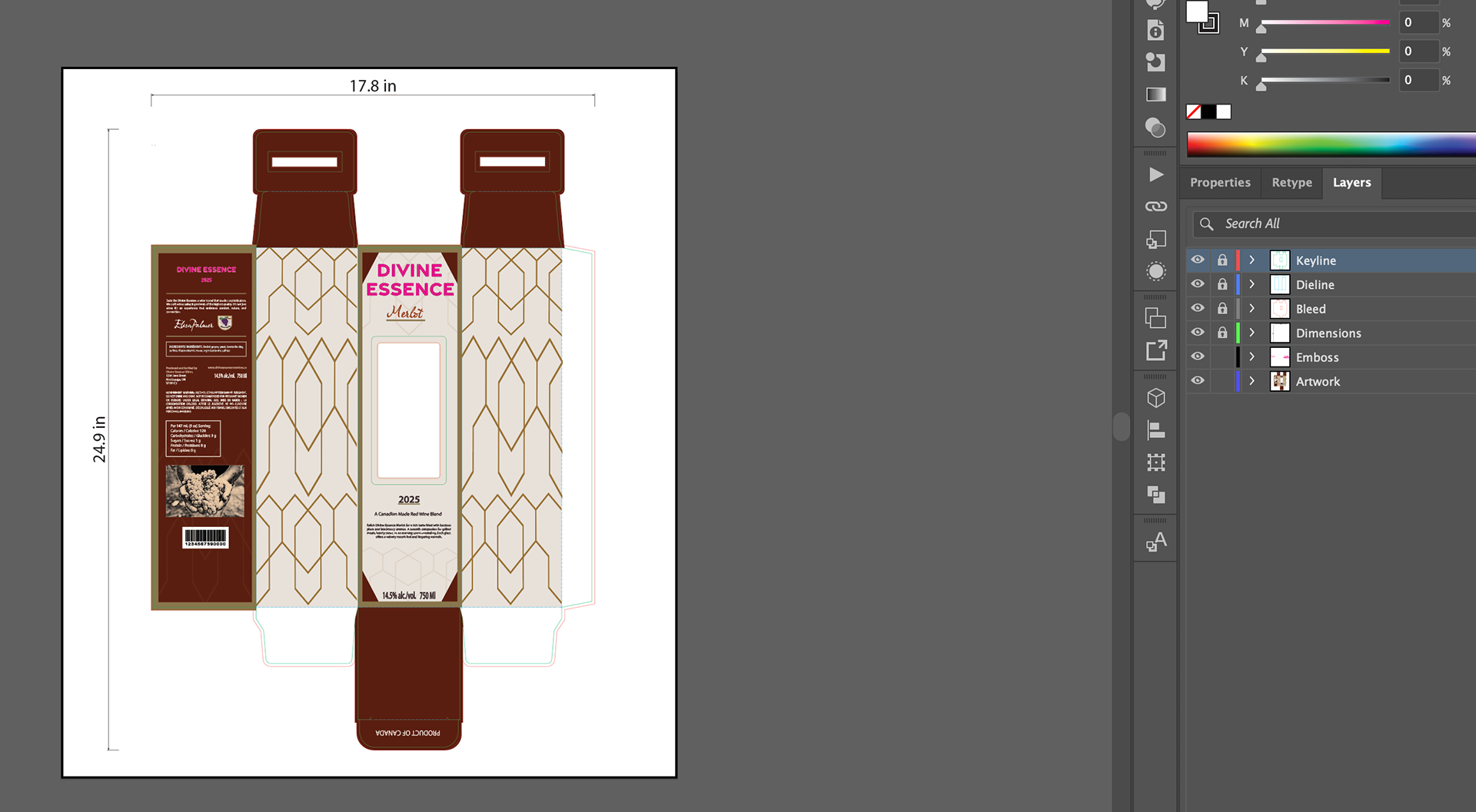 Package Design 1: Rectangular Box With Handle + Open Window