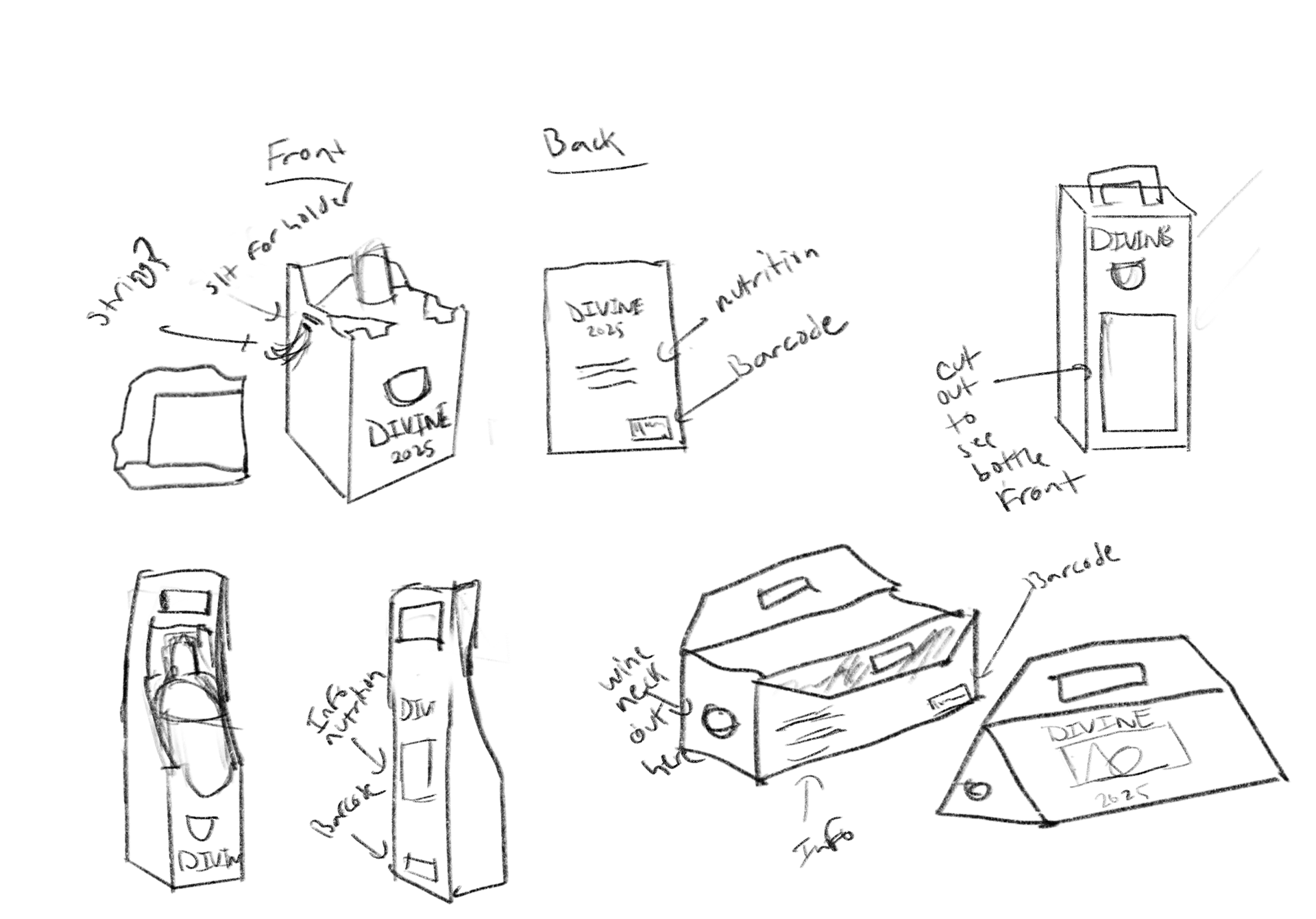 Package Sketches 3 featuring design layout