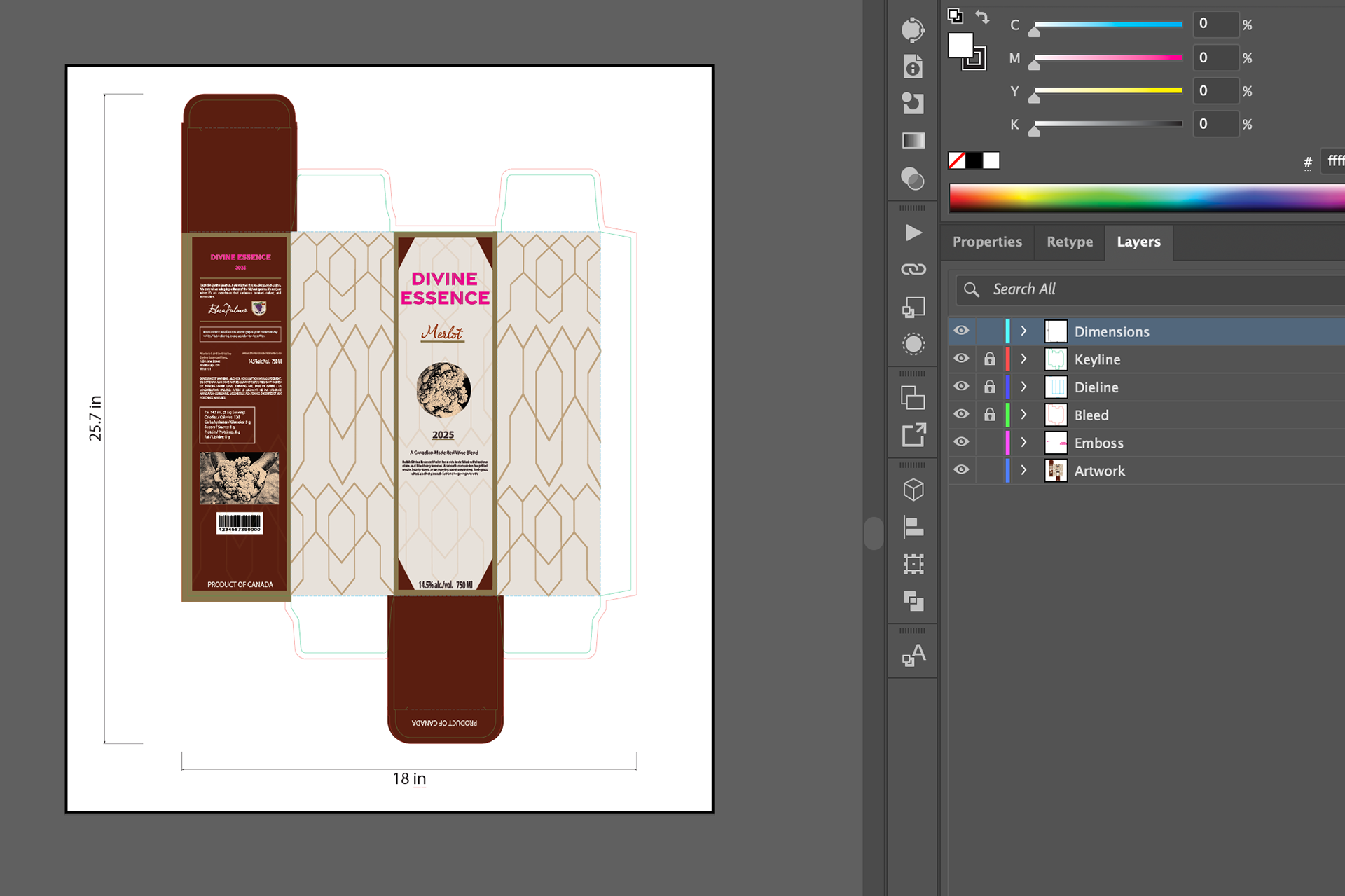 Package Design 3: Rectangular Box No Handle