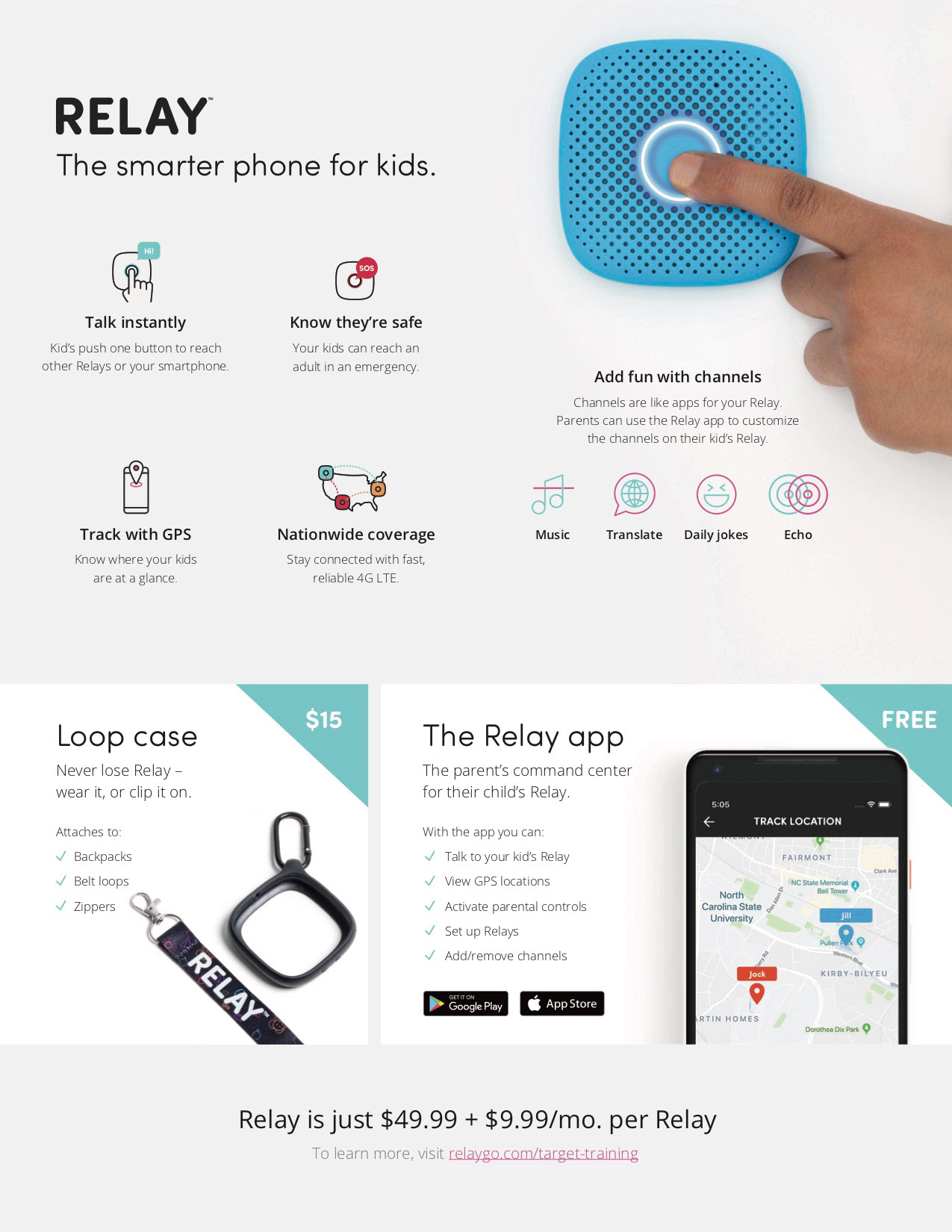 Relay, Print Overview for Target