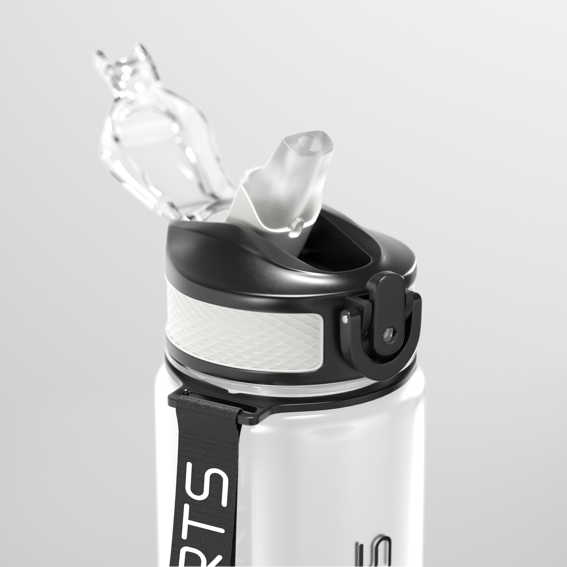 DRIPSPORTS - drinking bottle (drinking straw closeup)