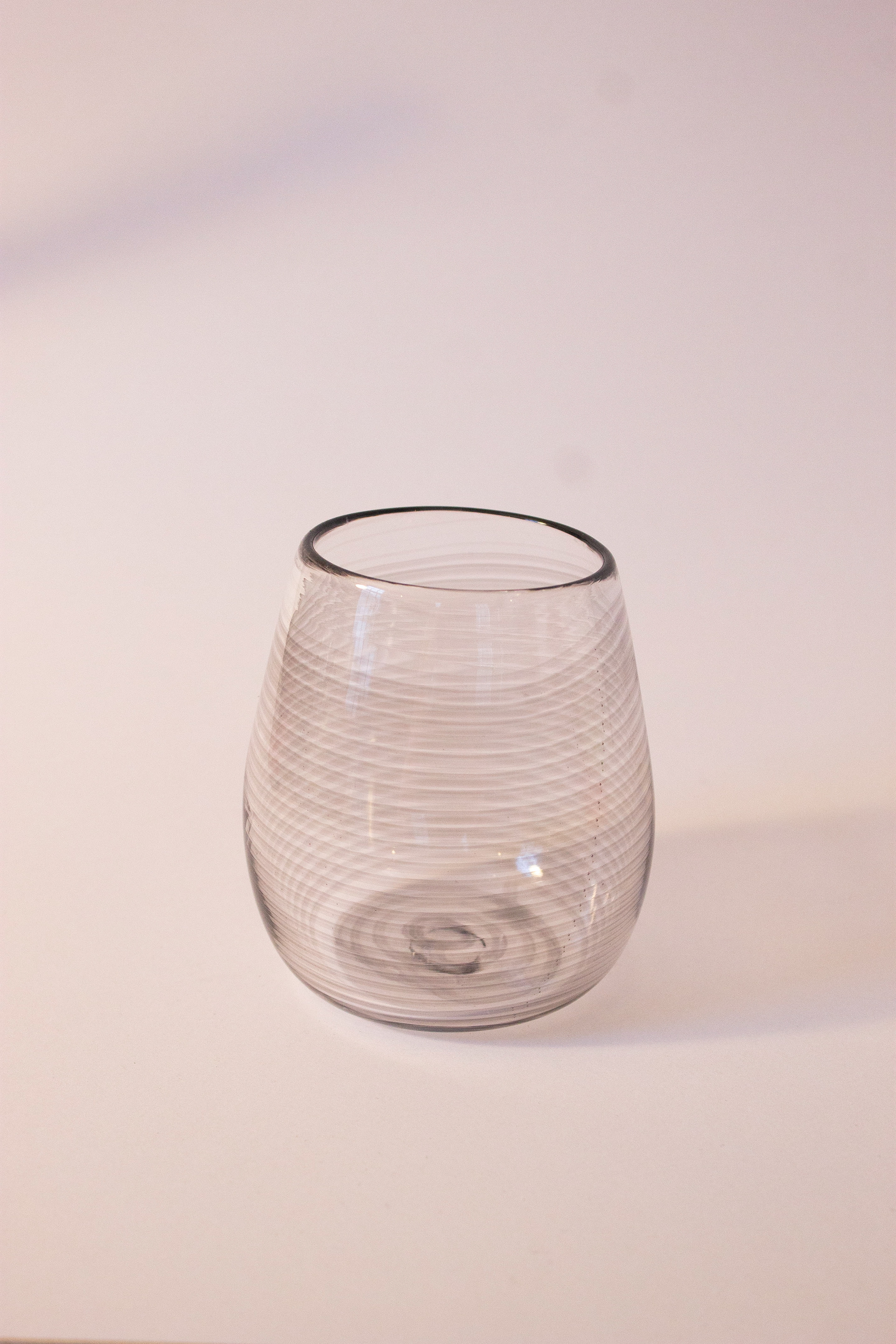 Grey Transparent Spiral Cup