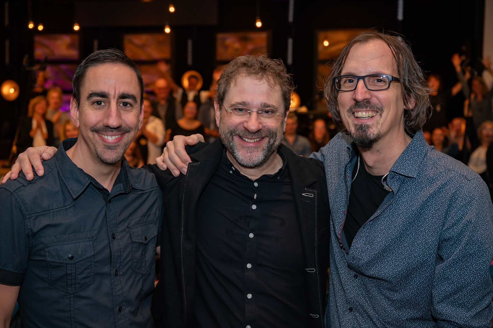 Haben das Experiment an die Hand genommen: (v.l.n.r.) Christoph Senn, Felix Schüeli und Michael Wunderlin.