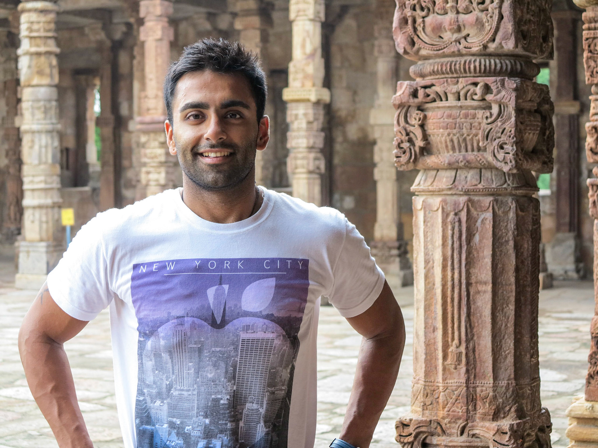 A young me at the Qutub Minar 2012