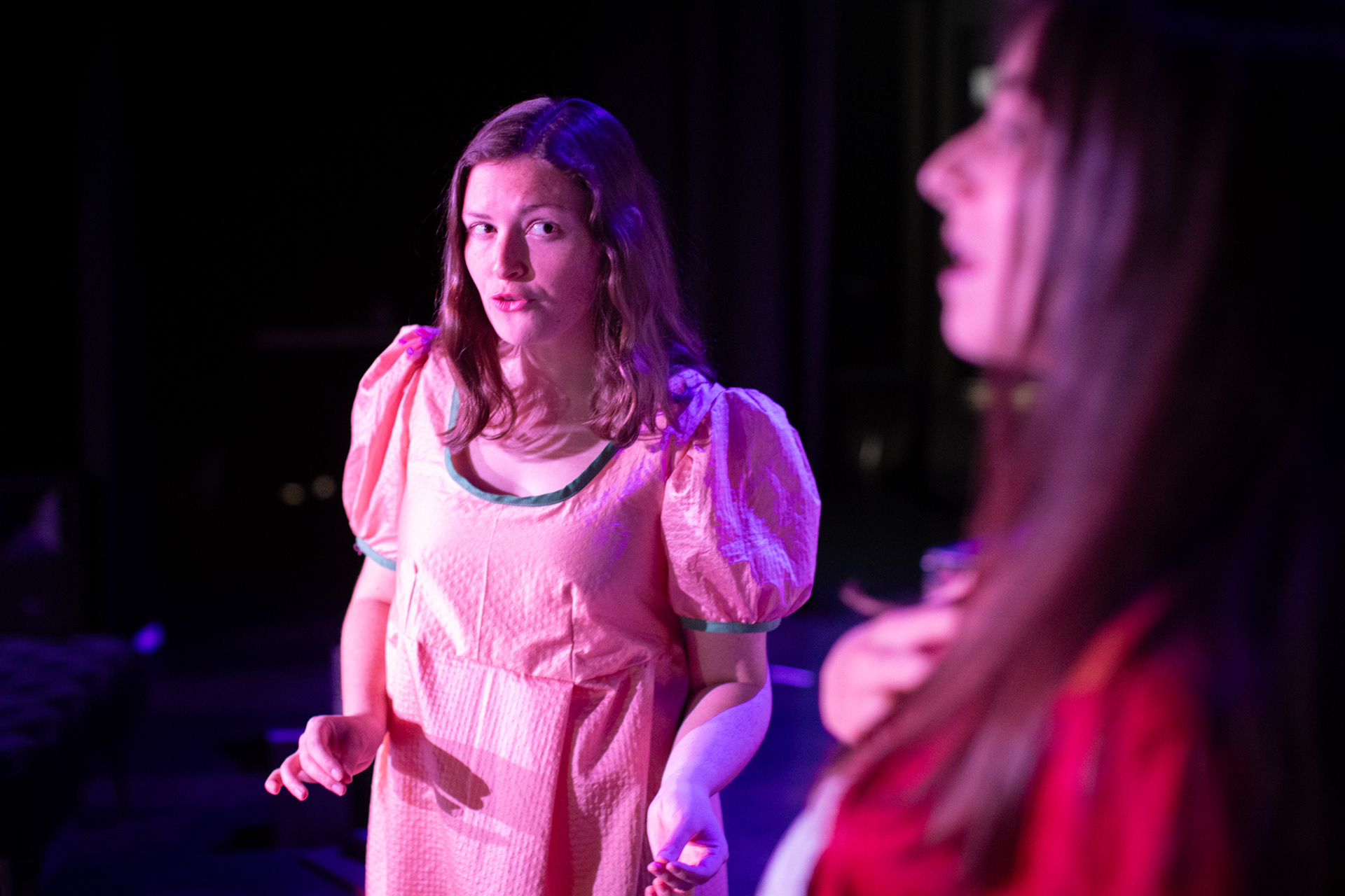 Catherine Morland and Emily St Aubert. Image credit Neil Keene, Lake Macquarie City Council