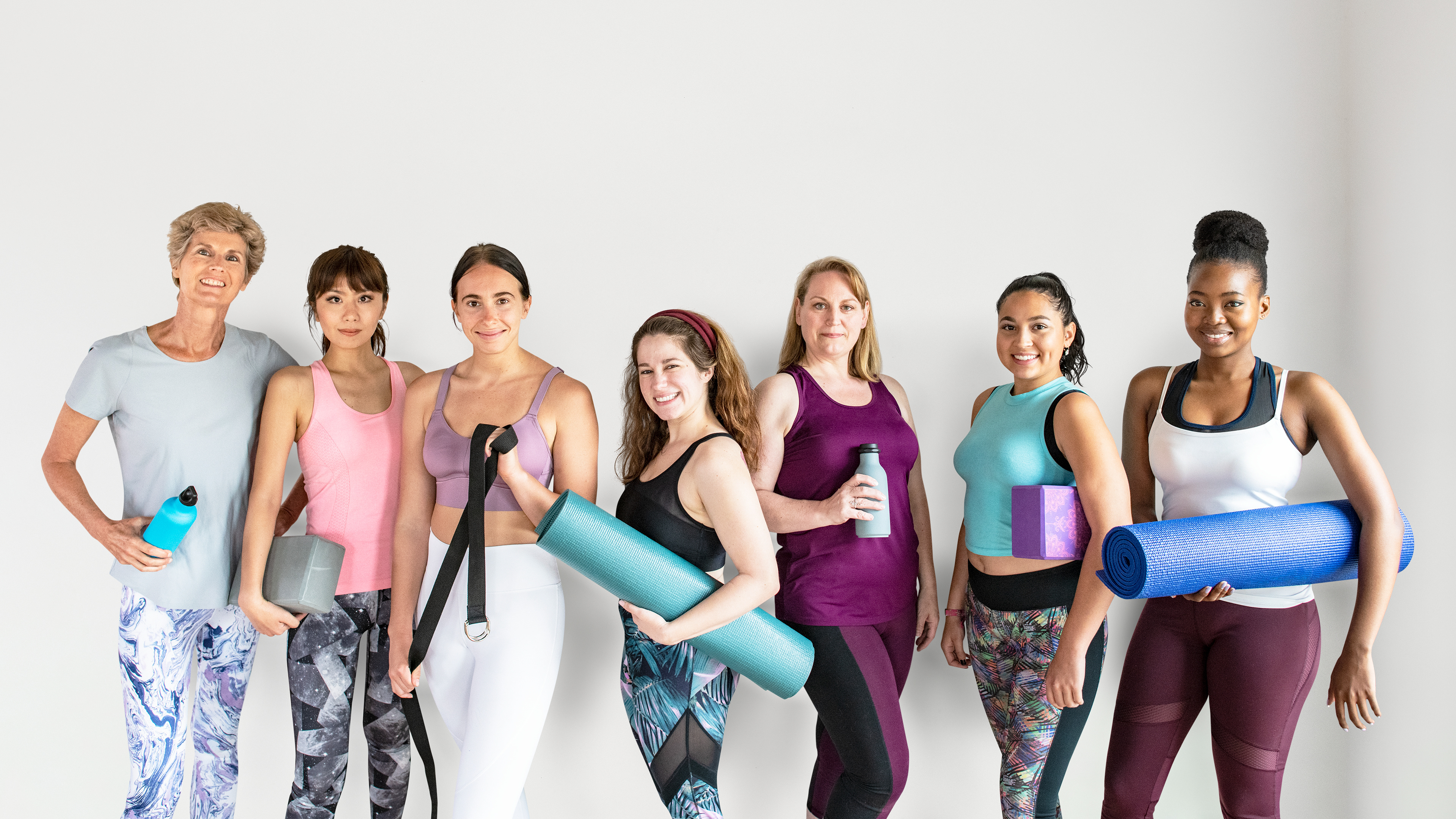 Diverse of fitness women