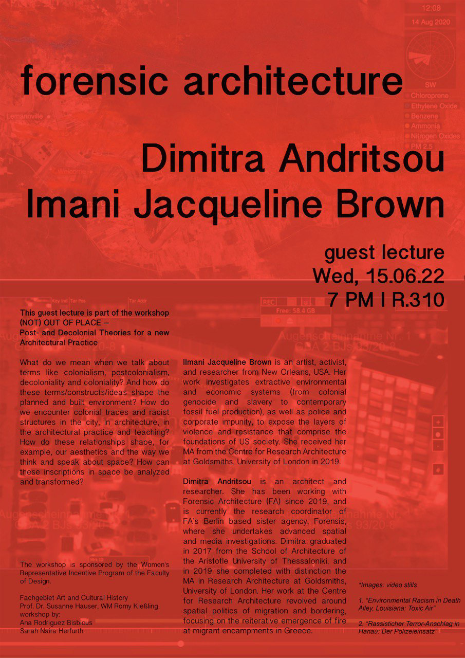 Lecture by forensic architecture