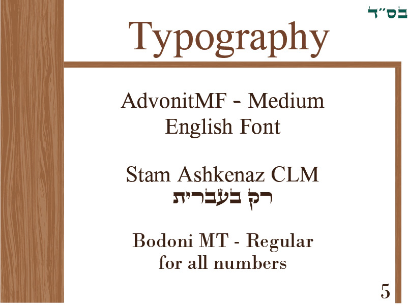 Brand Book Typography