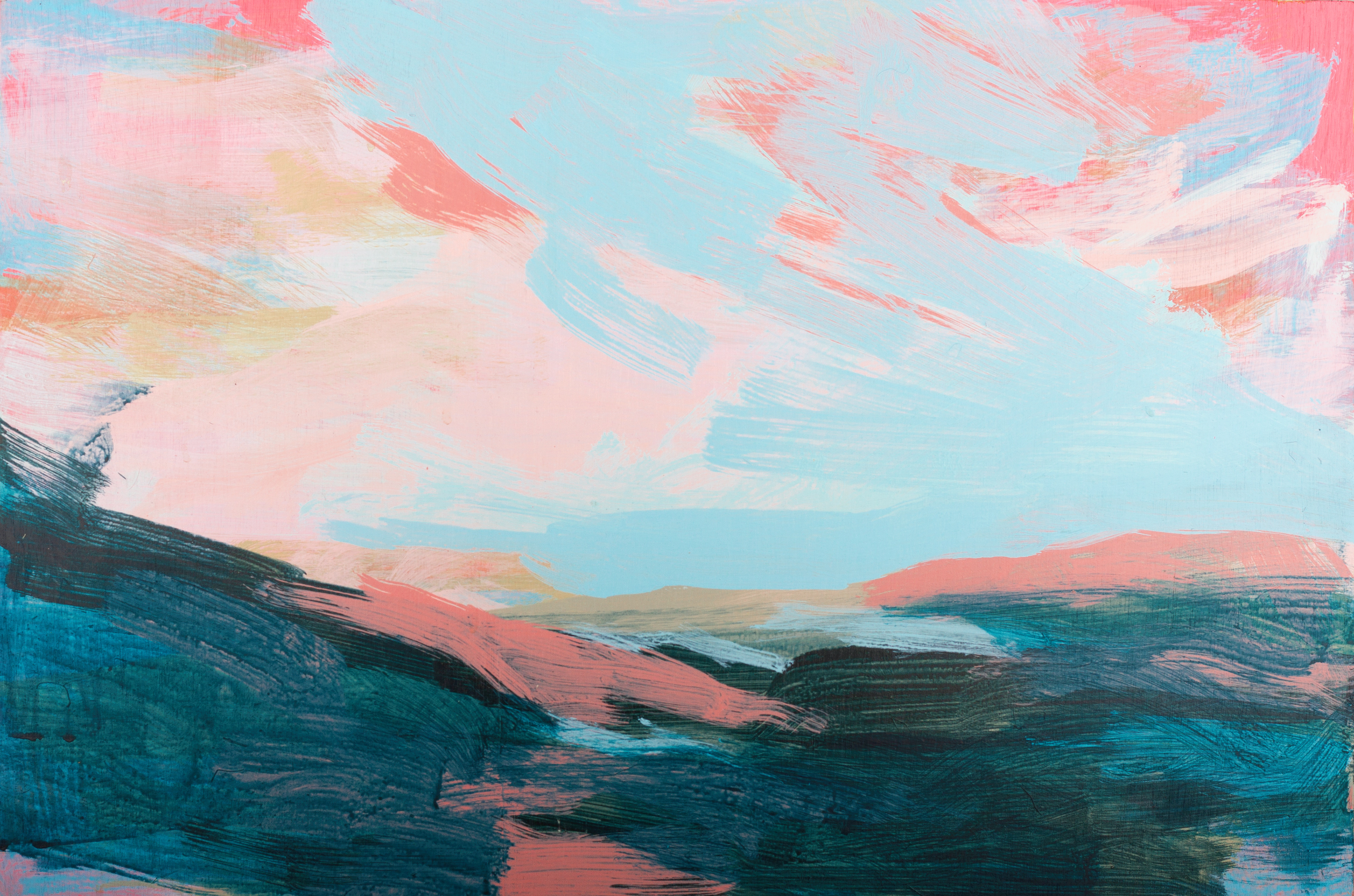 Summer light - Acrylic on 3mm wood panel 60cm x 40cm