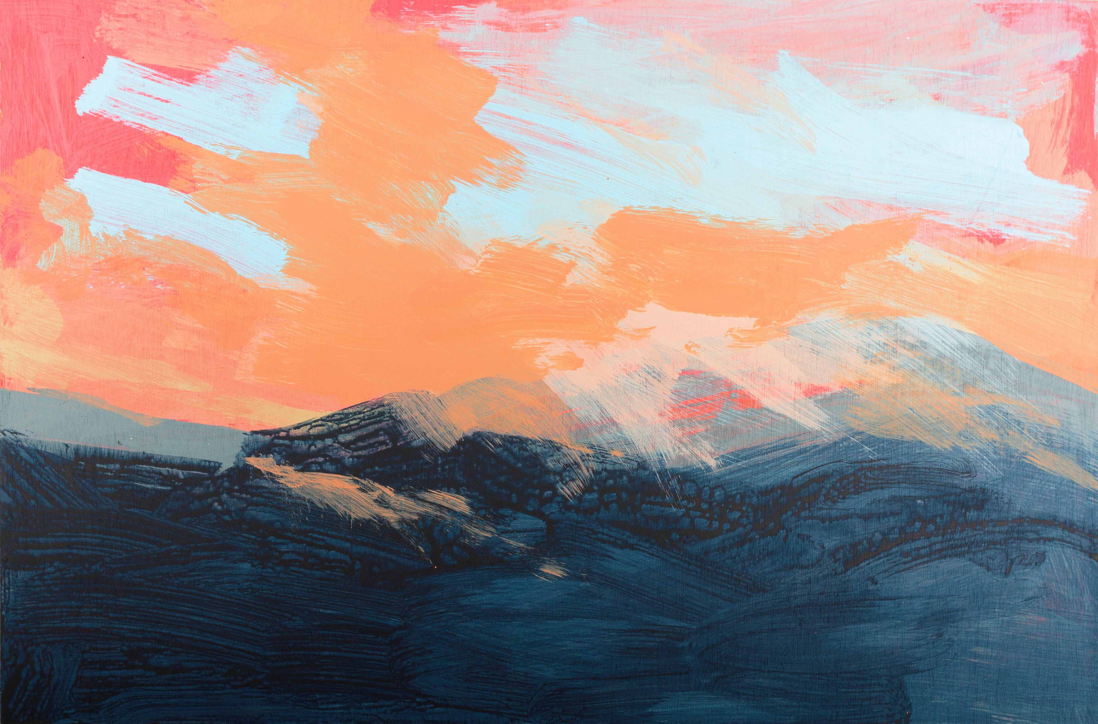 Haze - Acrylic on 3mm wood panel 60cm x 40cm