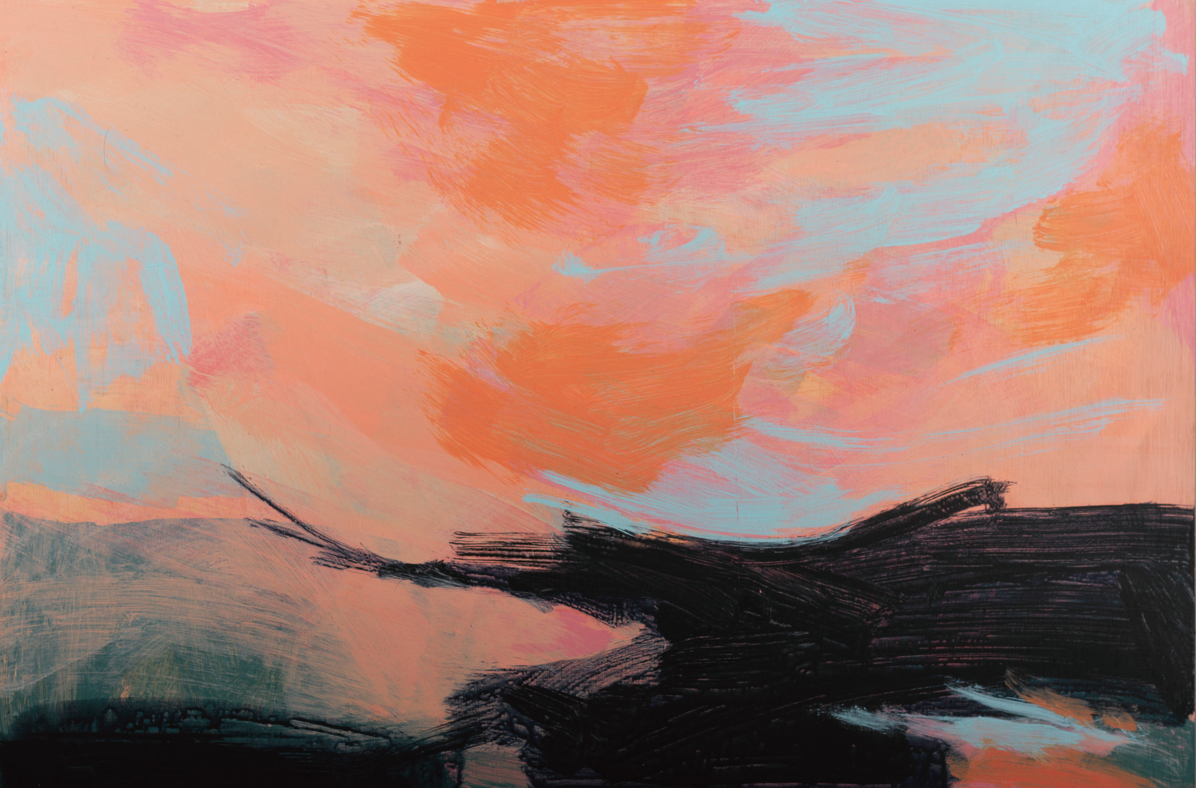 Cusp - Acrylic on 3mm wood panel 60cm x 40cm