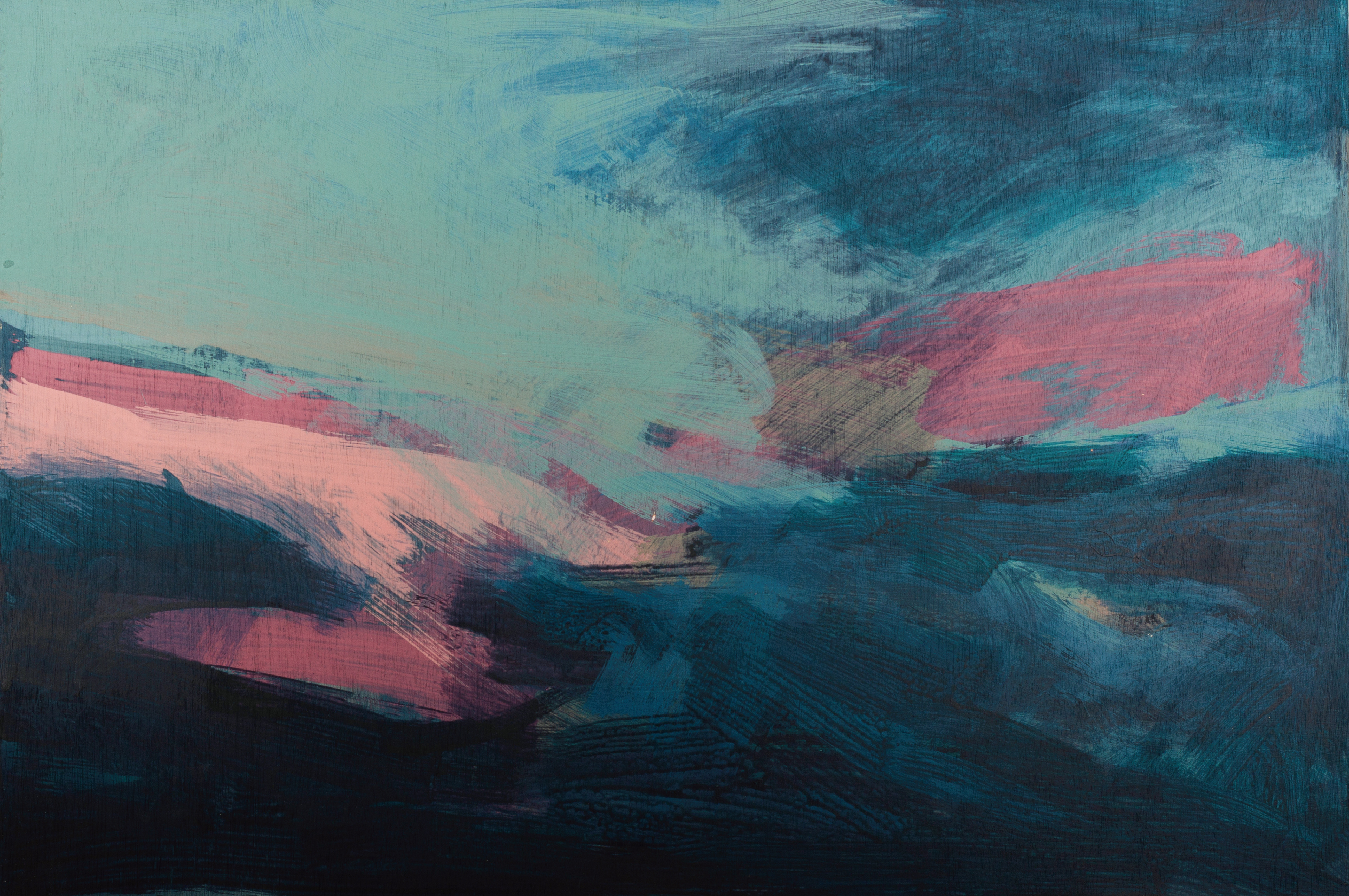 Advancing storm - Acrylic on 3mm wood panel 60cm x 40cm