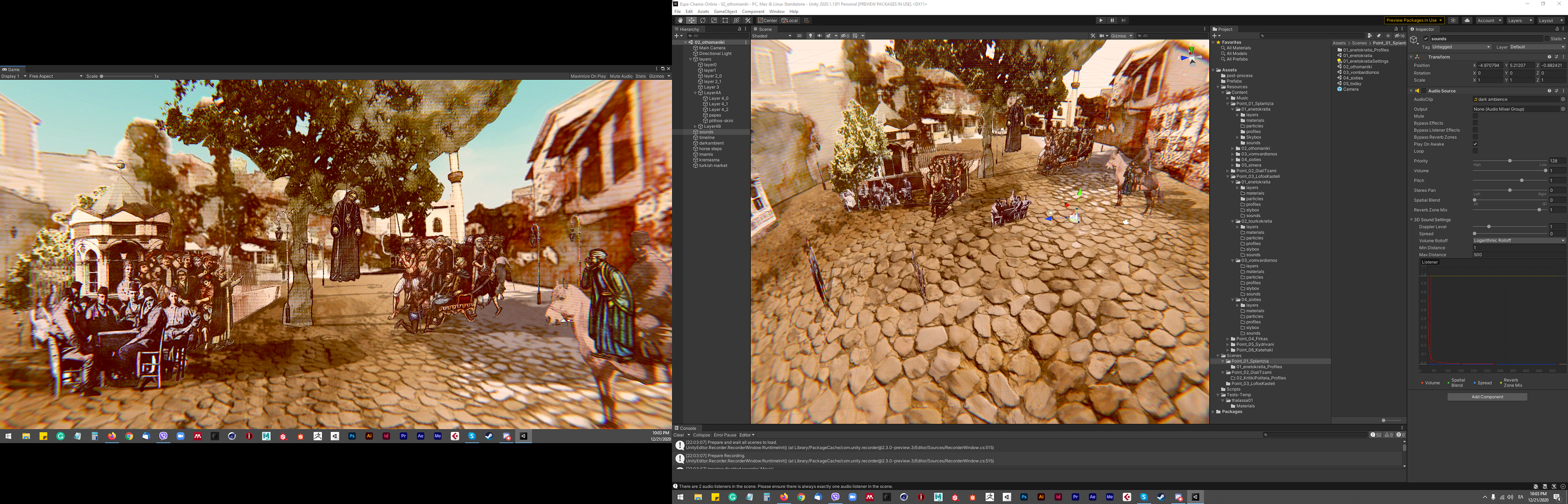 Screenshot from Unity Application - VR Testing