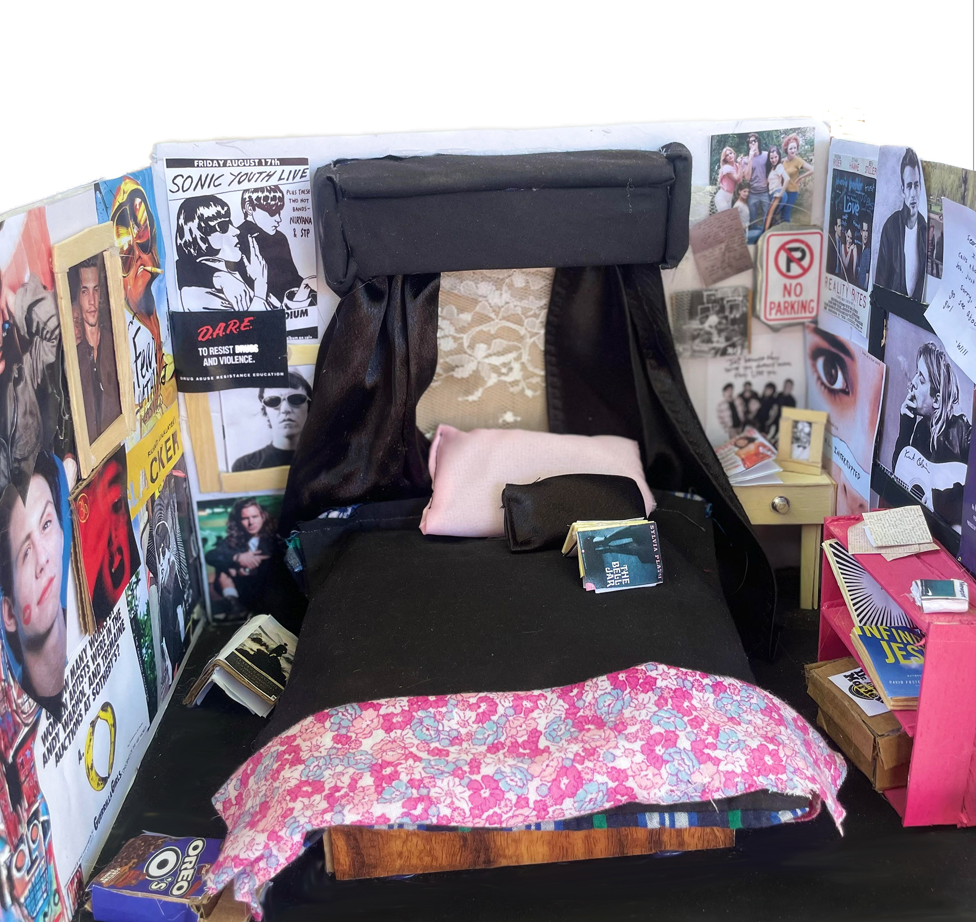 1990's inspired dollhouse bedroom that I created.