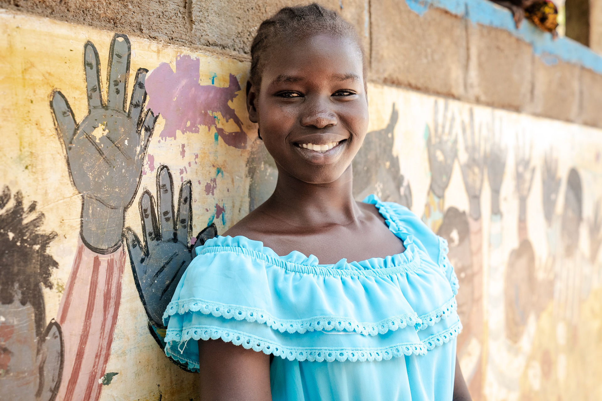 Niabhan, one of the refugee adolescent advisers at the Gambella Refugee Camp