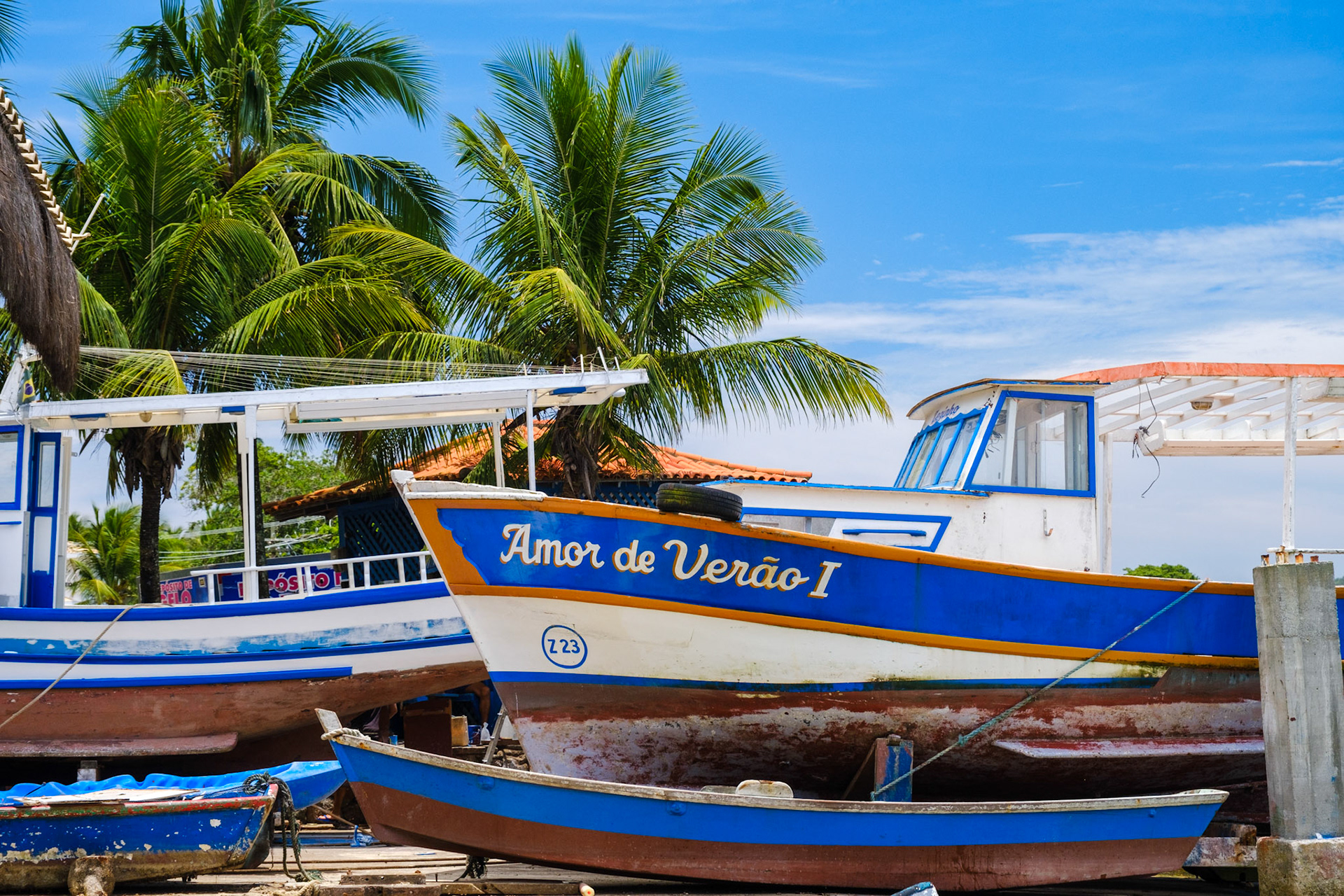 Traditional fishing boats, Búzios, Rio de Janeiro