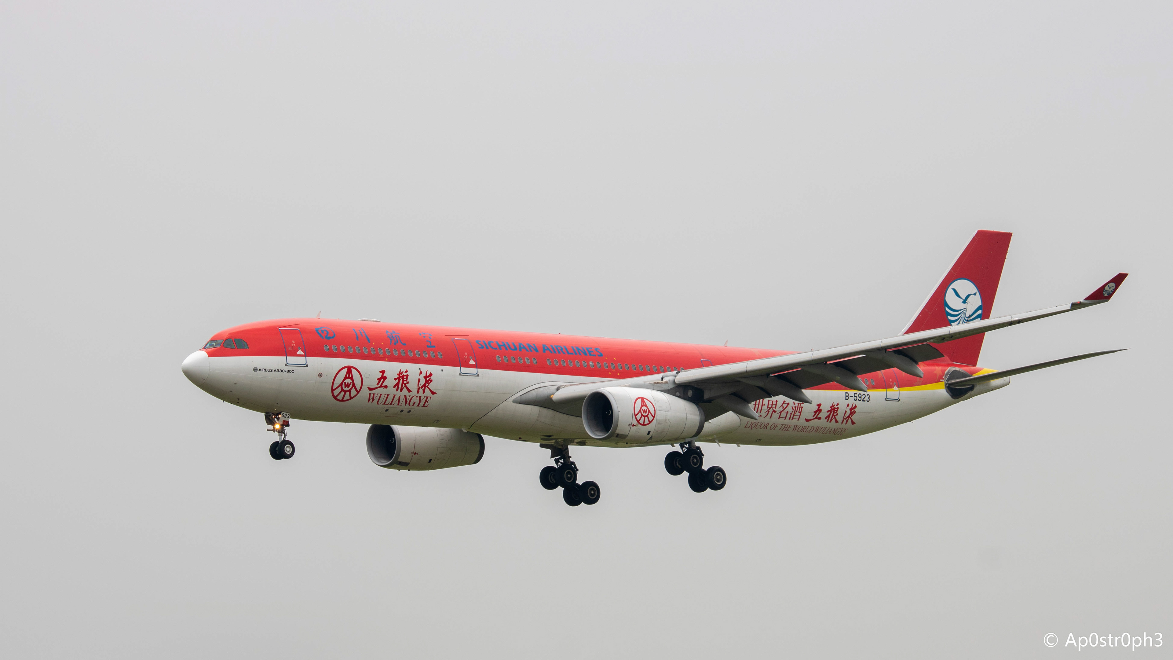 又见 Airbus A330-300, Sichuan Airlines, Wuliangye Edition, By Aiden at ZUUU