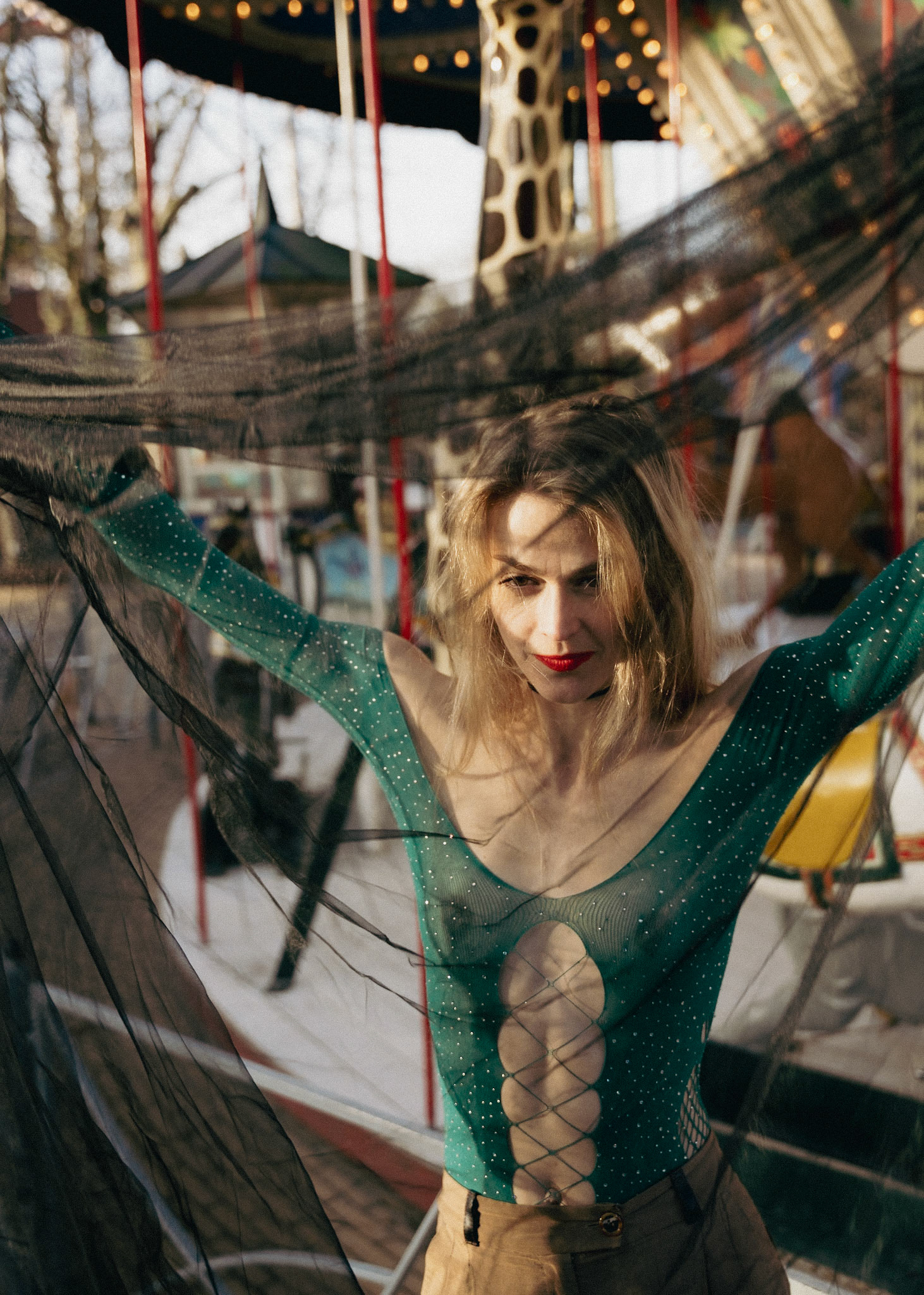 Portraits of Katrine Grarup Elbo taken in Tivoli