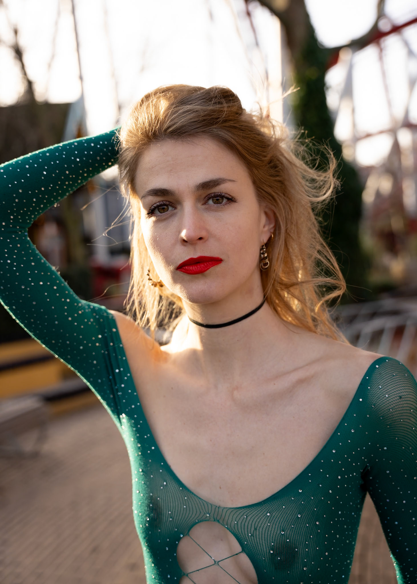 Portraits of Katrine Grarup Elbo taken in Tivoli