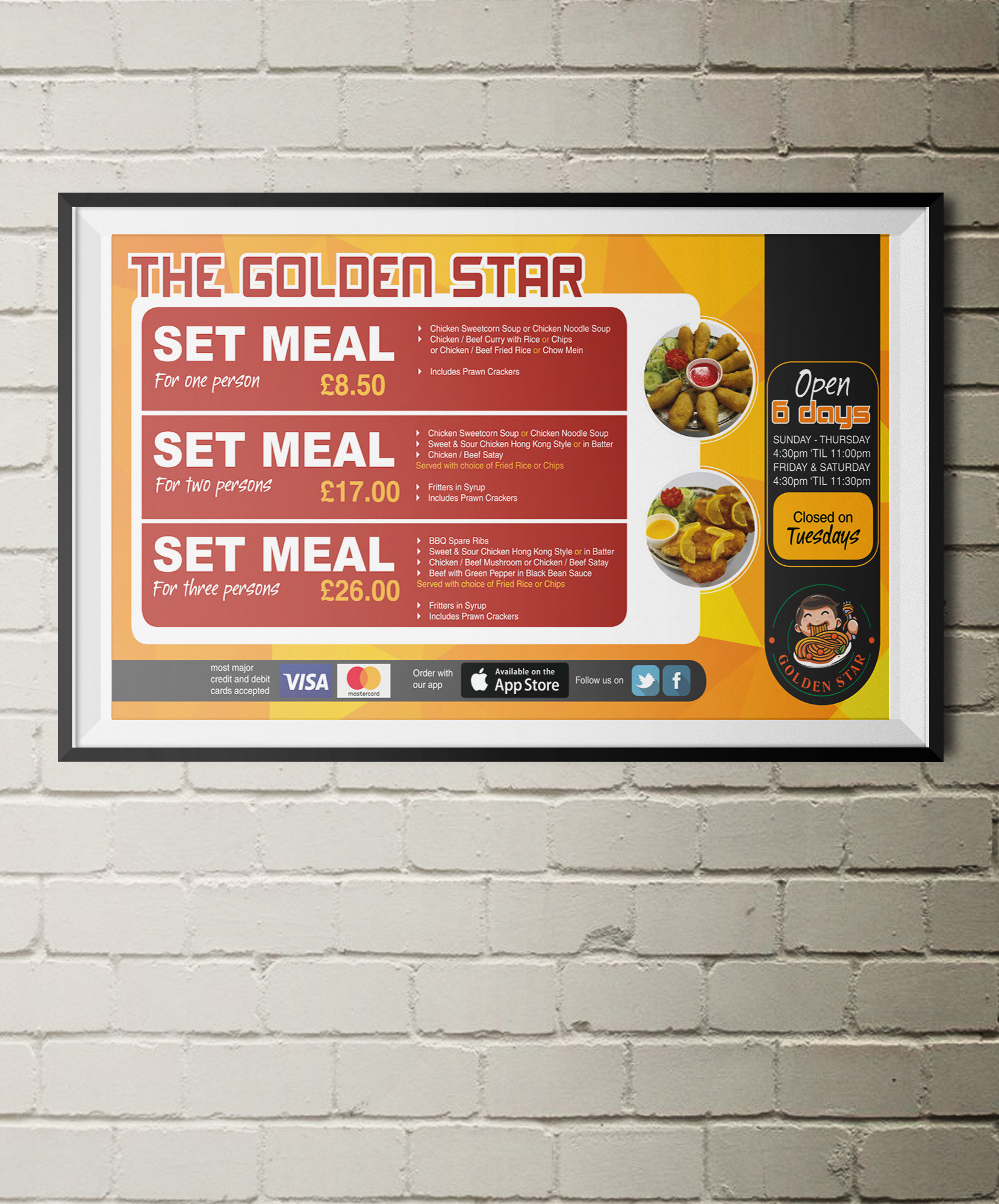 Golden Star Wal lMenu