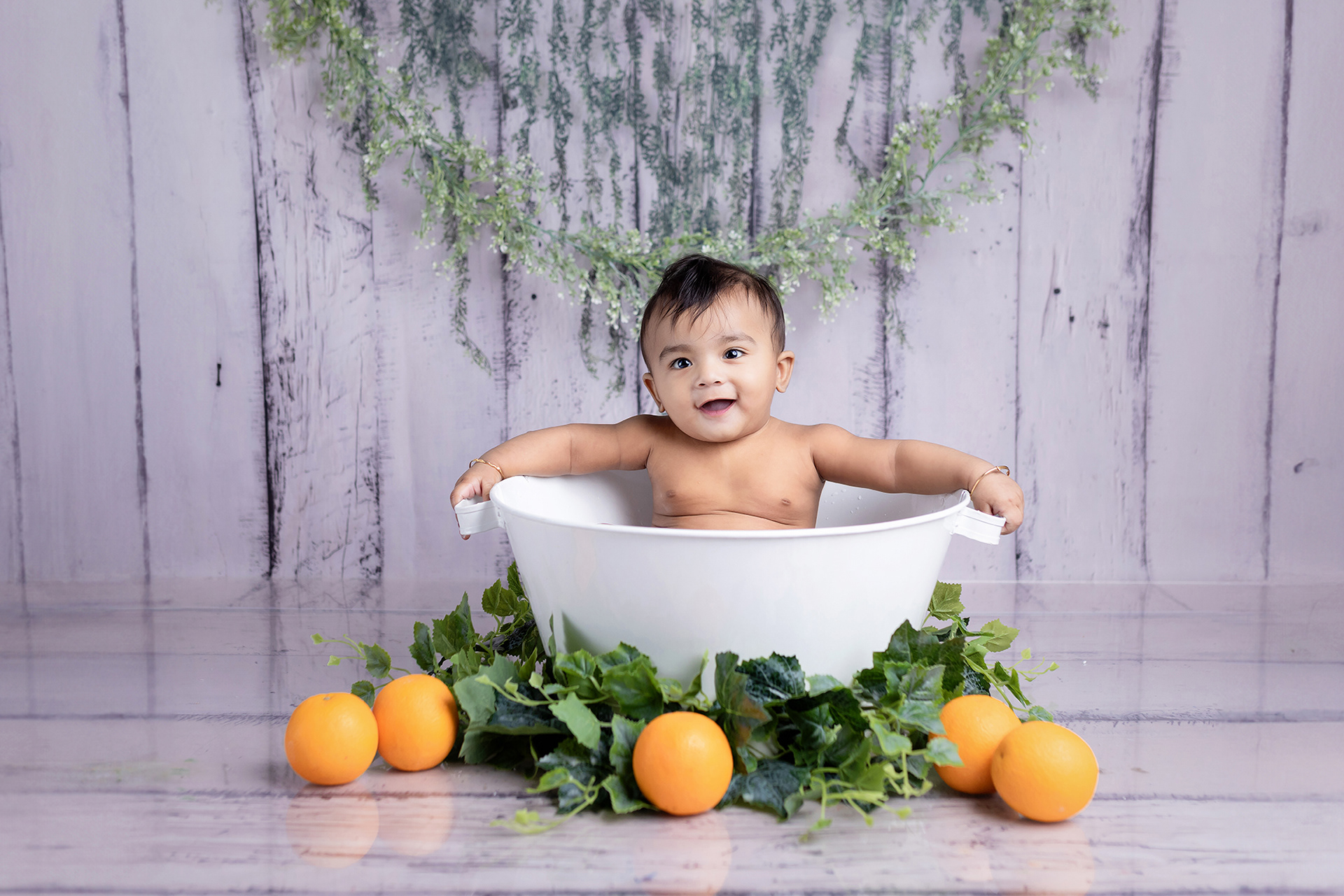 6 Month boy Bath Theme