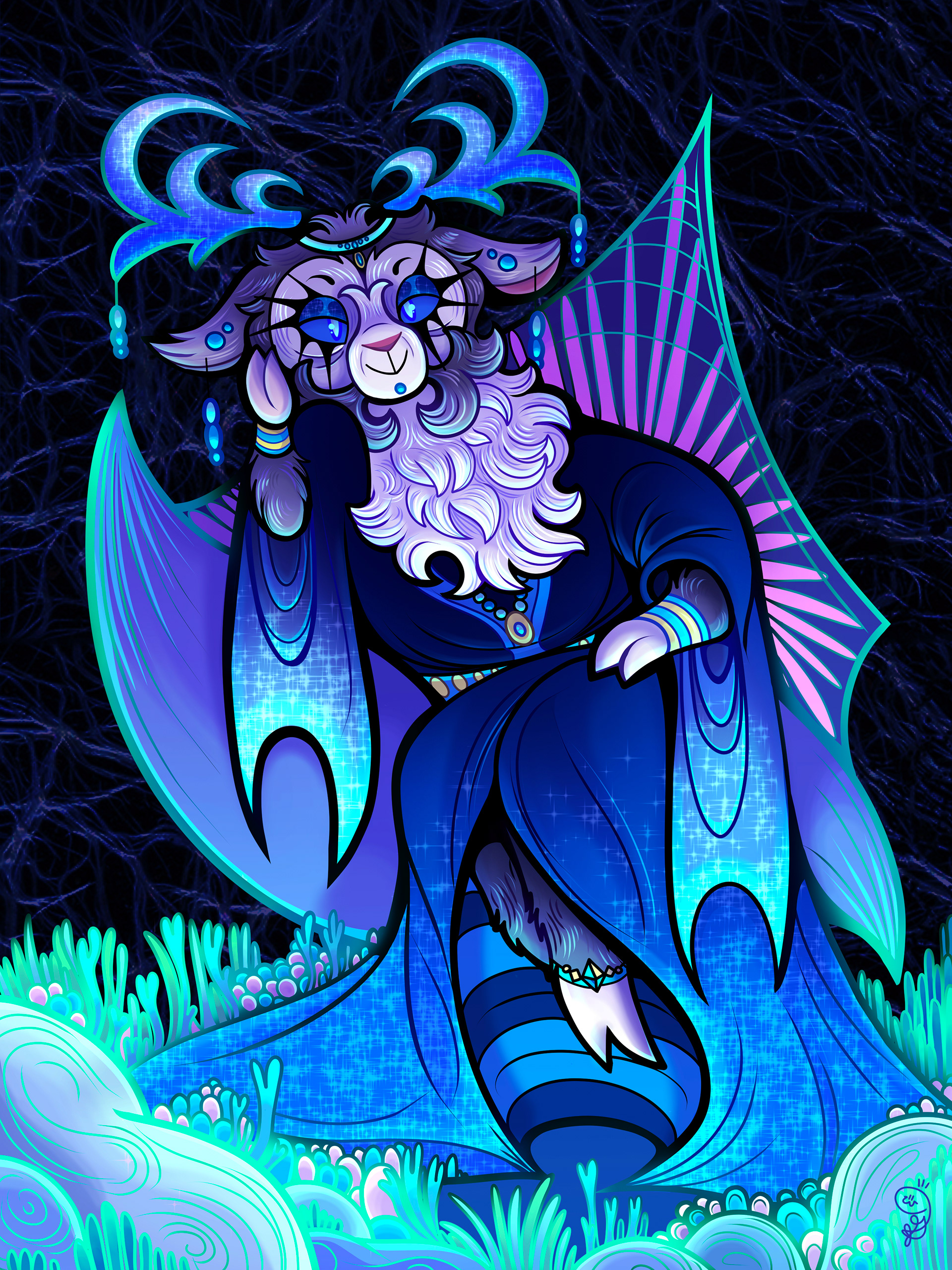 Liath Character Illustration