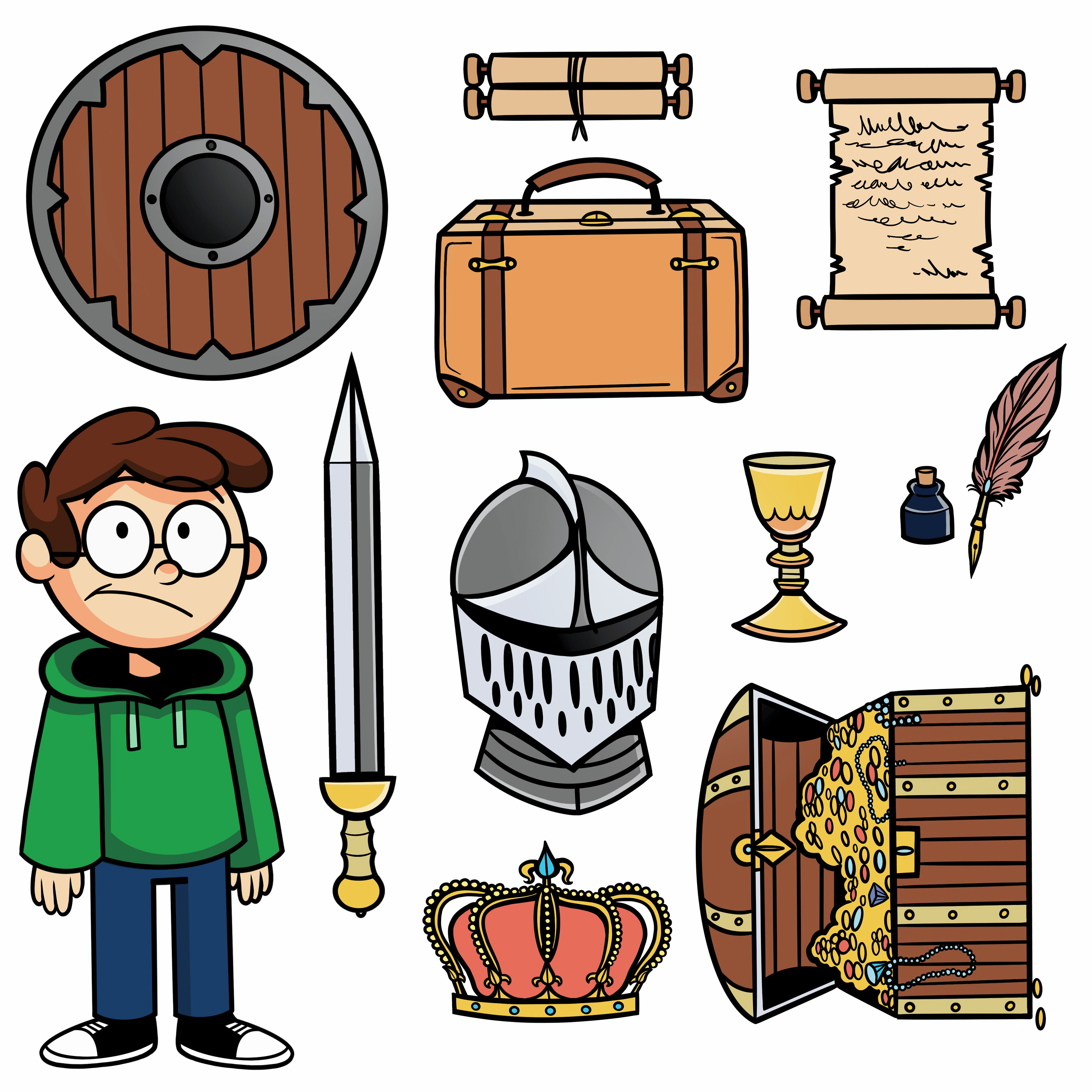 "Planet Stupid" Medieval Props