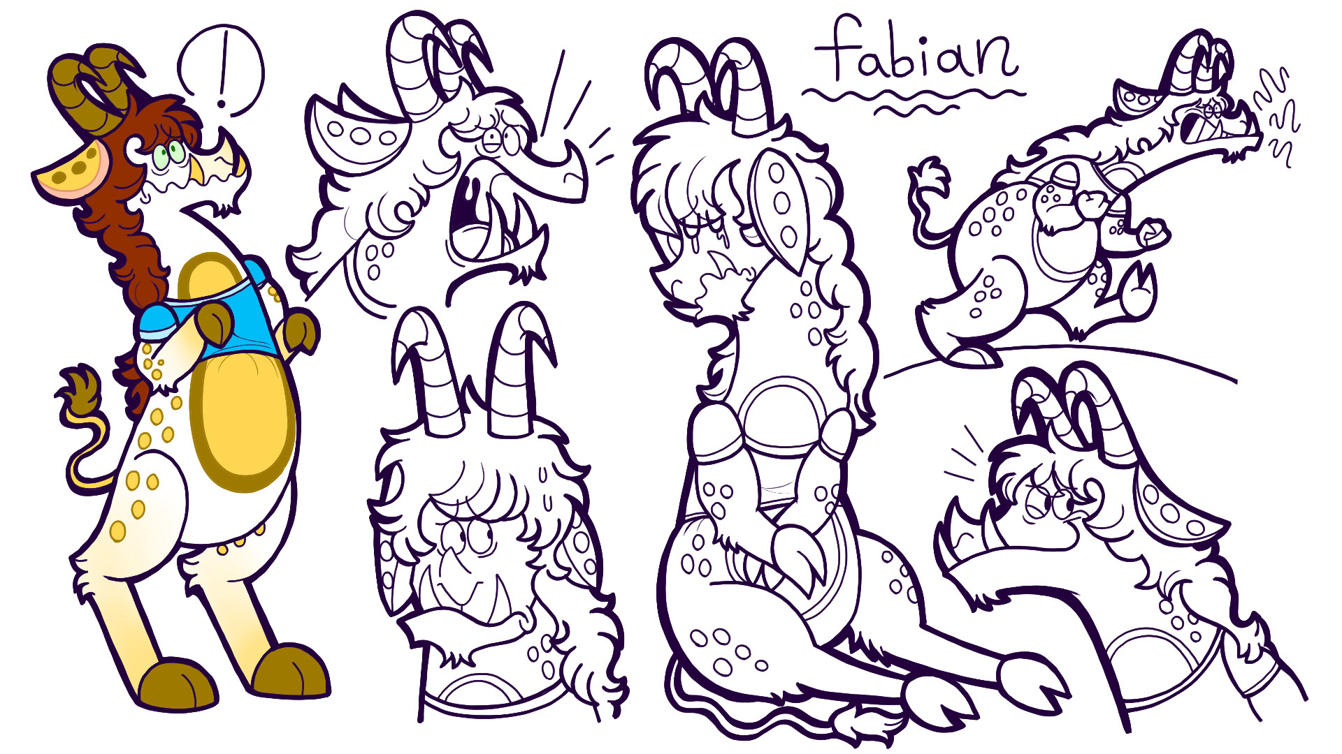 Fabian Poses and Expressions