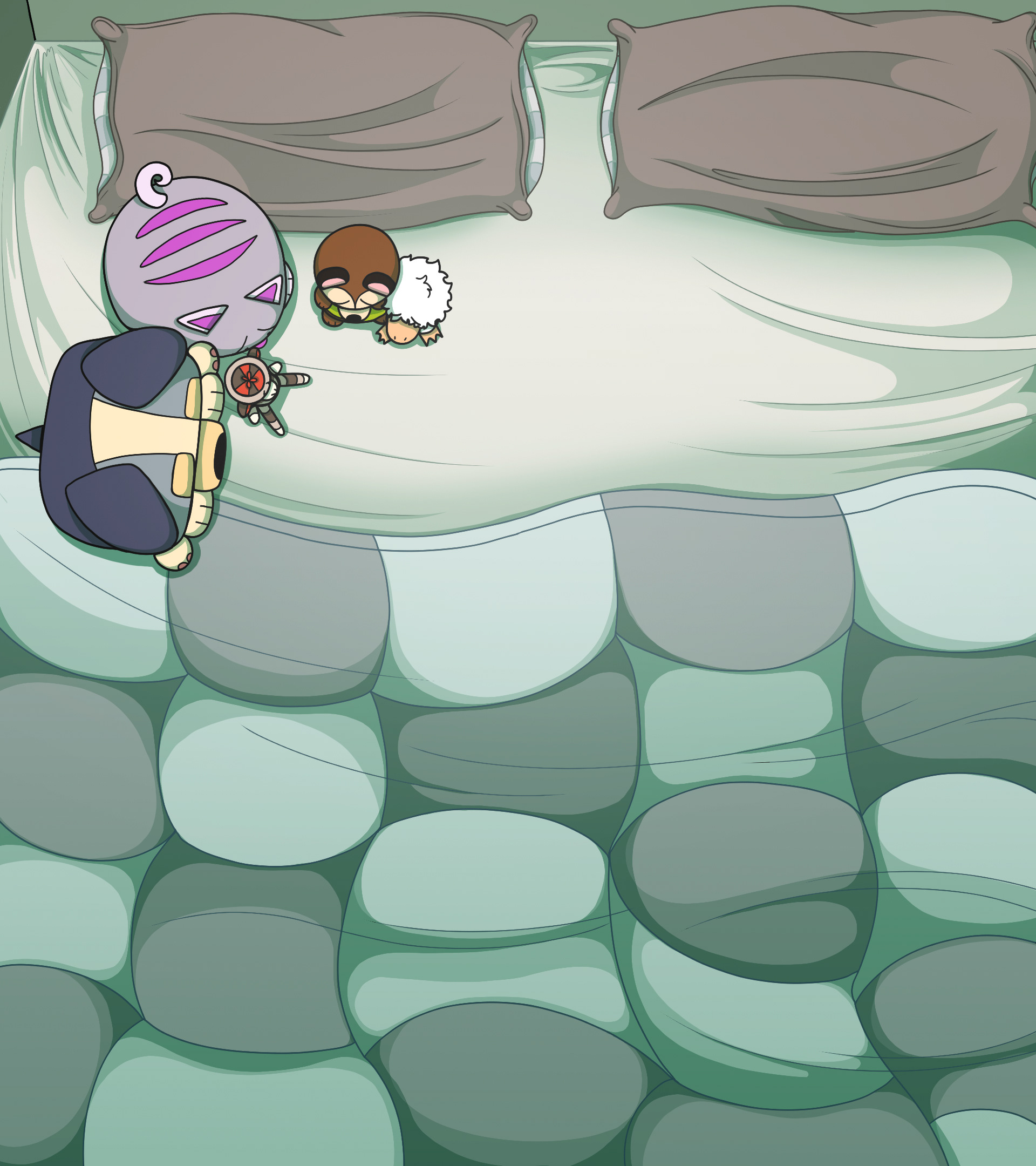 "Stitched" Bird's Eye View Background