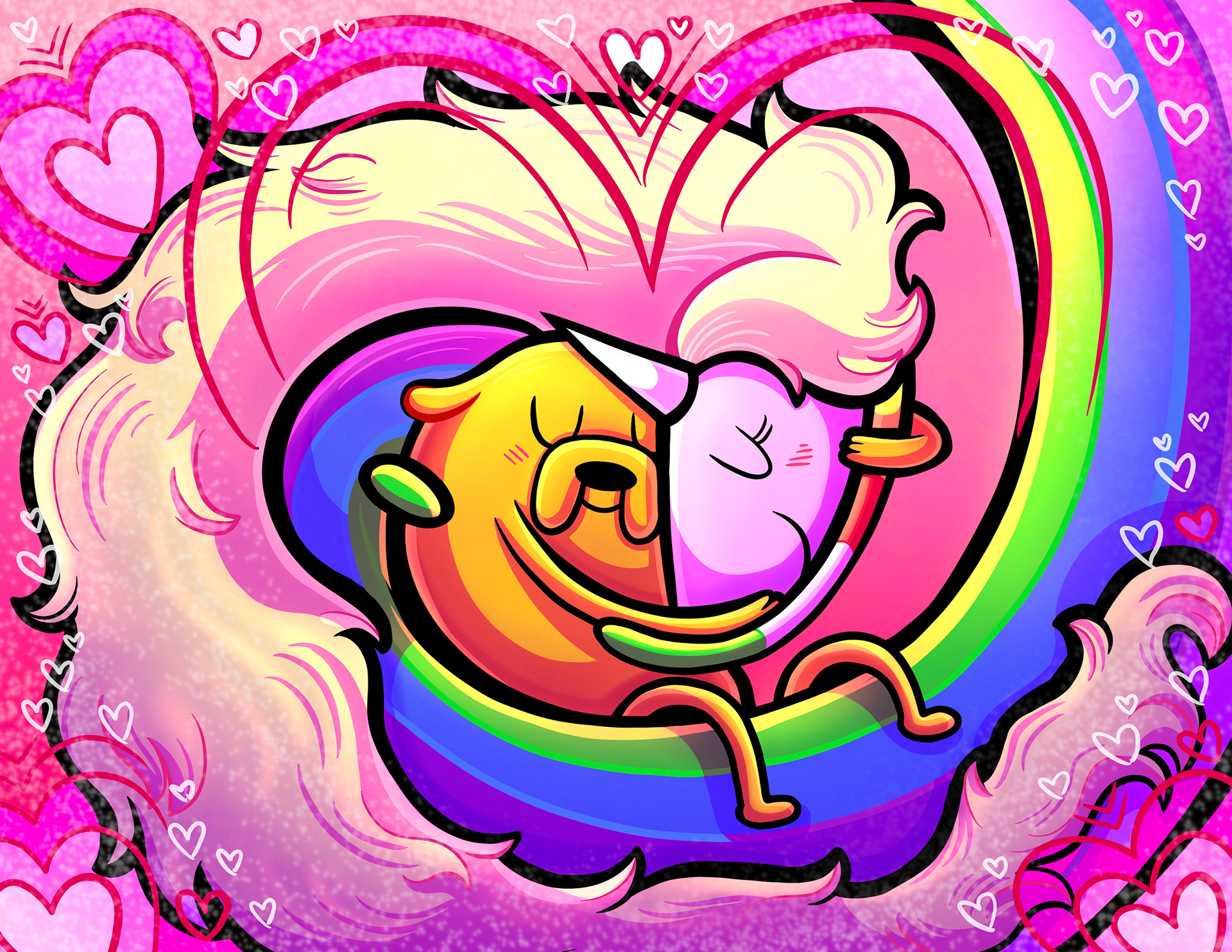 Jake and Lady Rainicorn