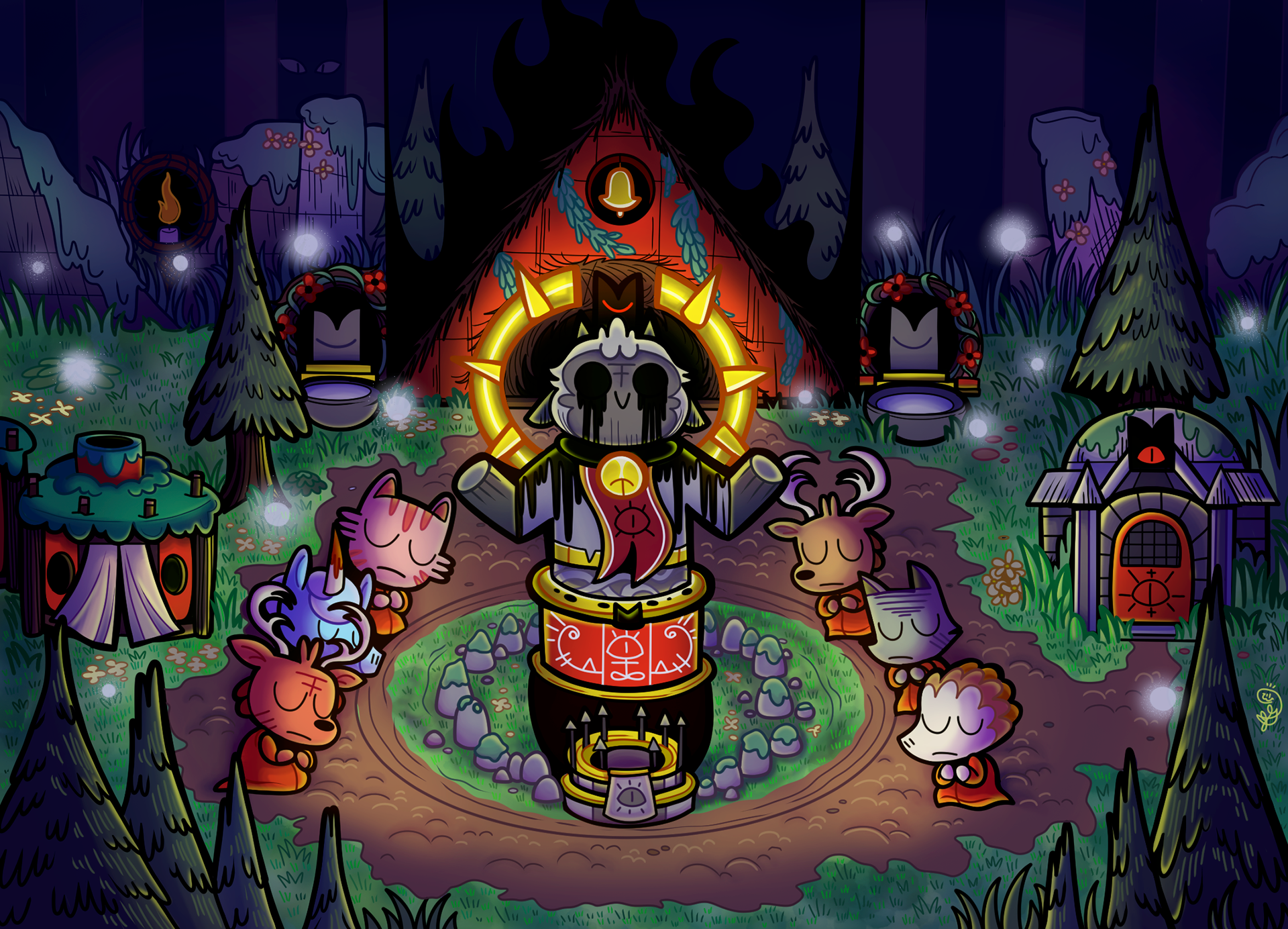 Cult of the Lamb Illustration