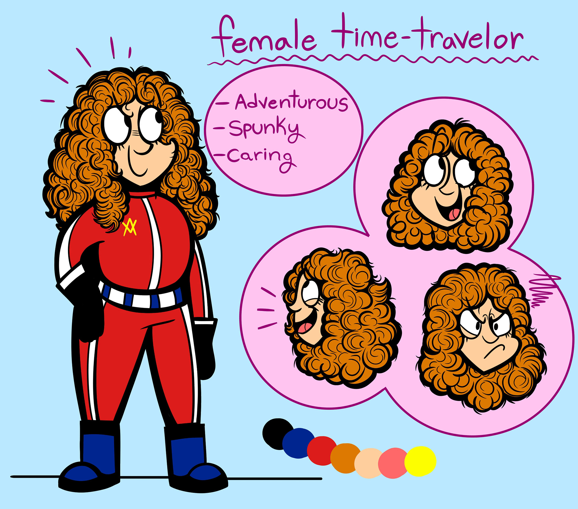 Female Time Traveler Character Reference