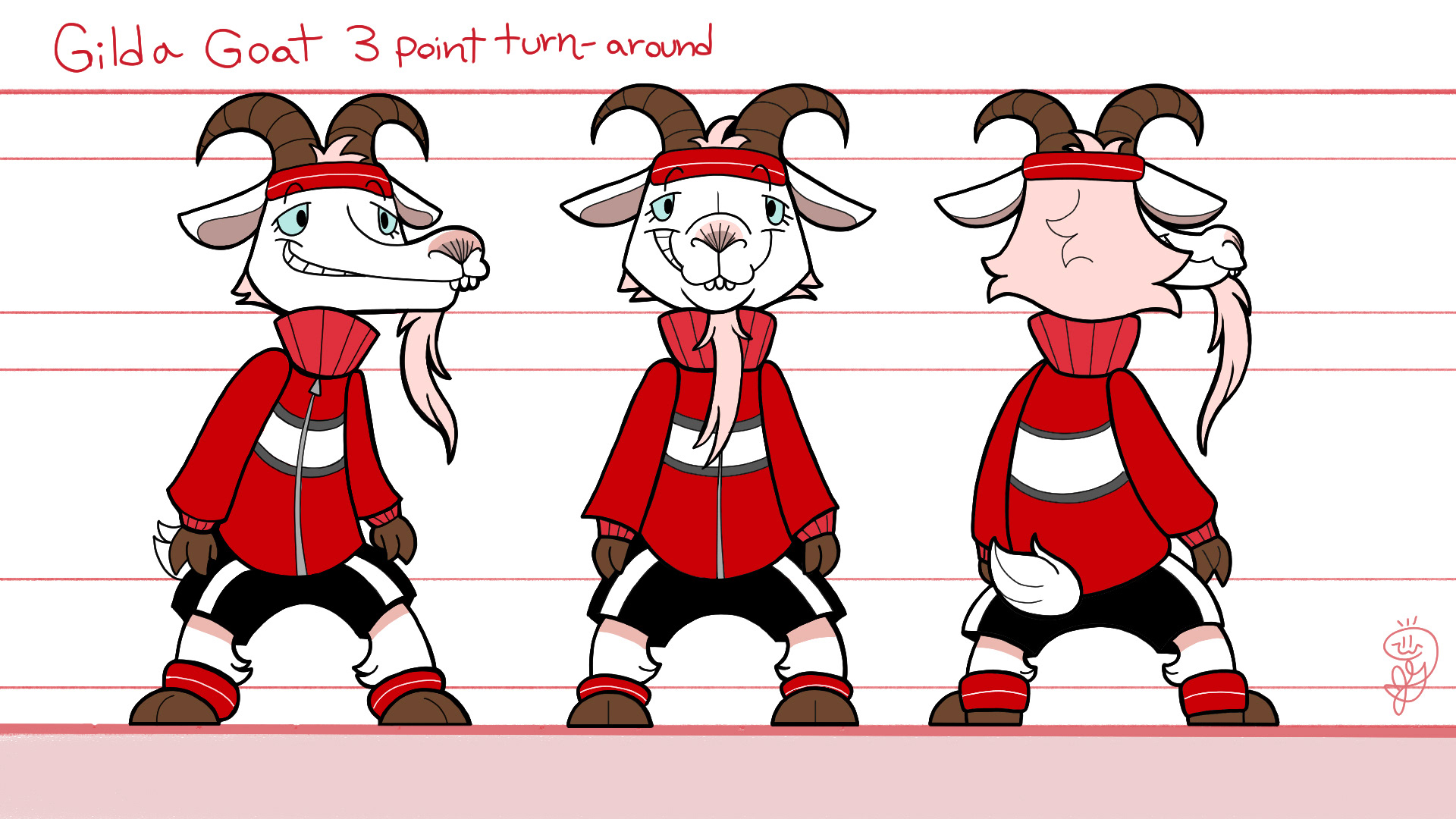 Gilda Goat 3 Point Turnaround