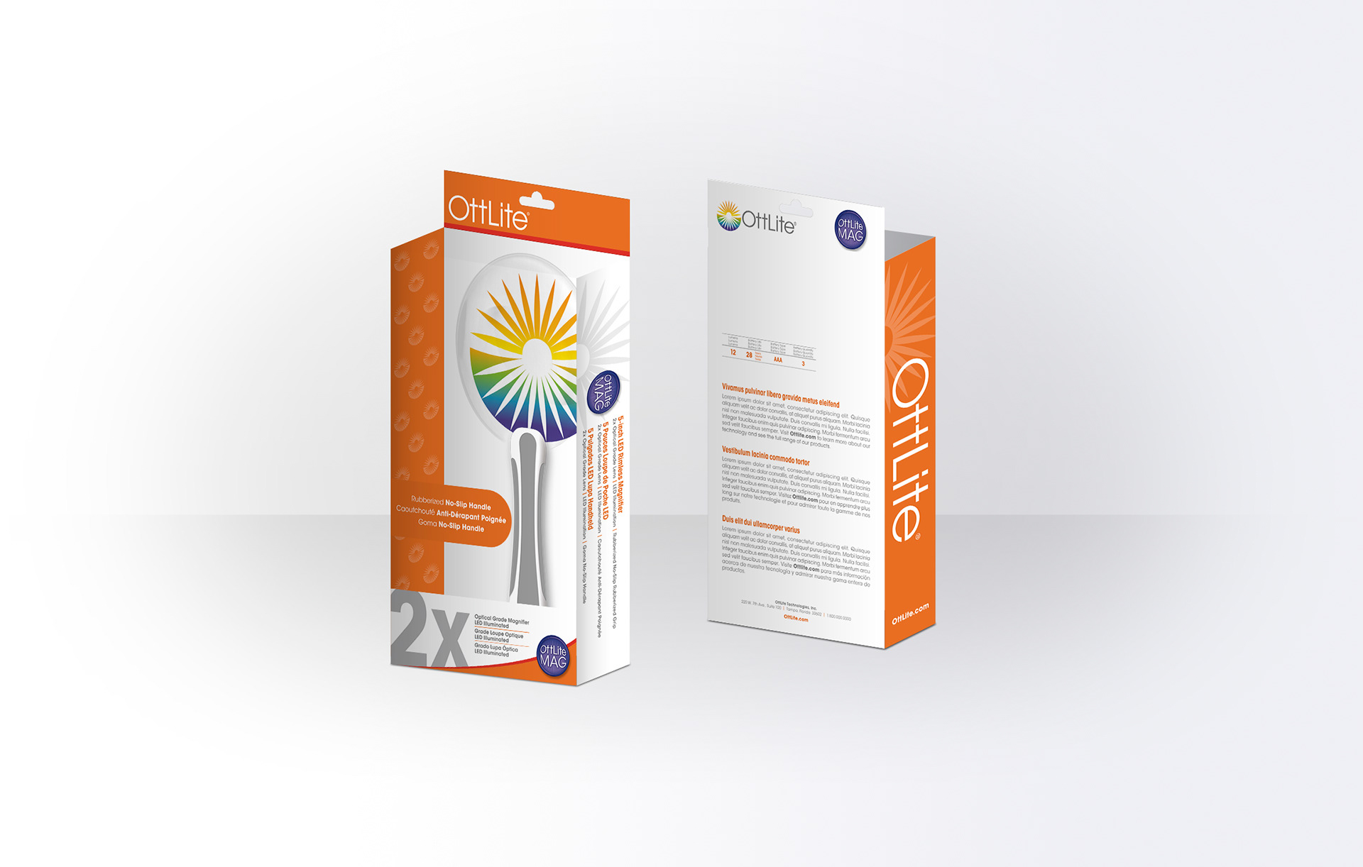 Packaging concept rendered for production approval.