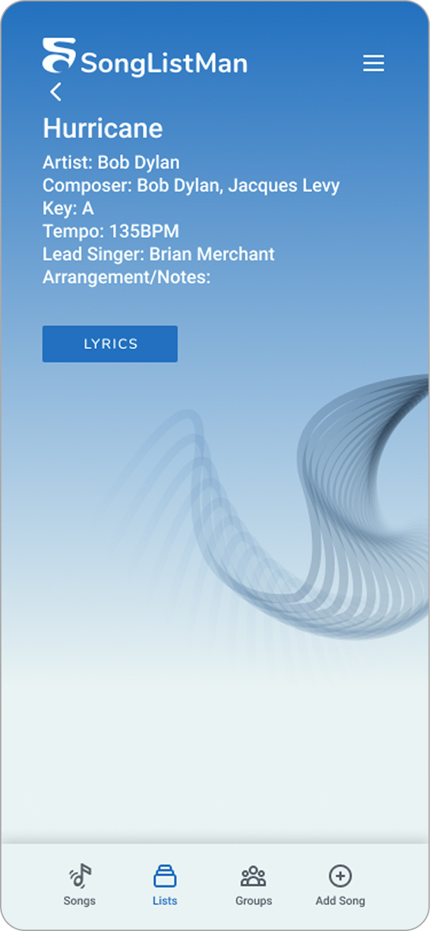 Song Details
