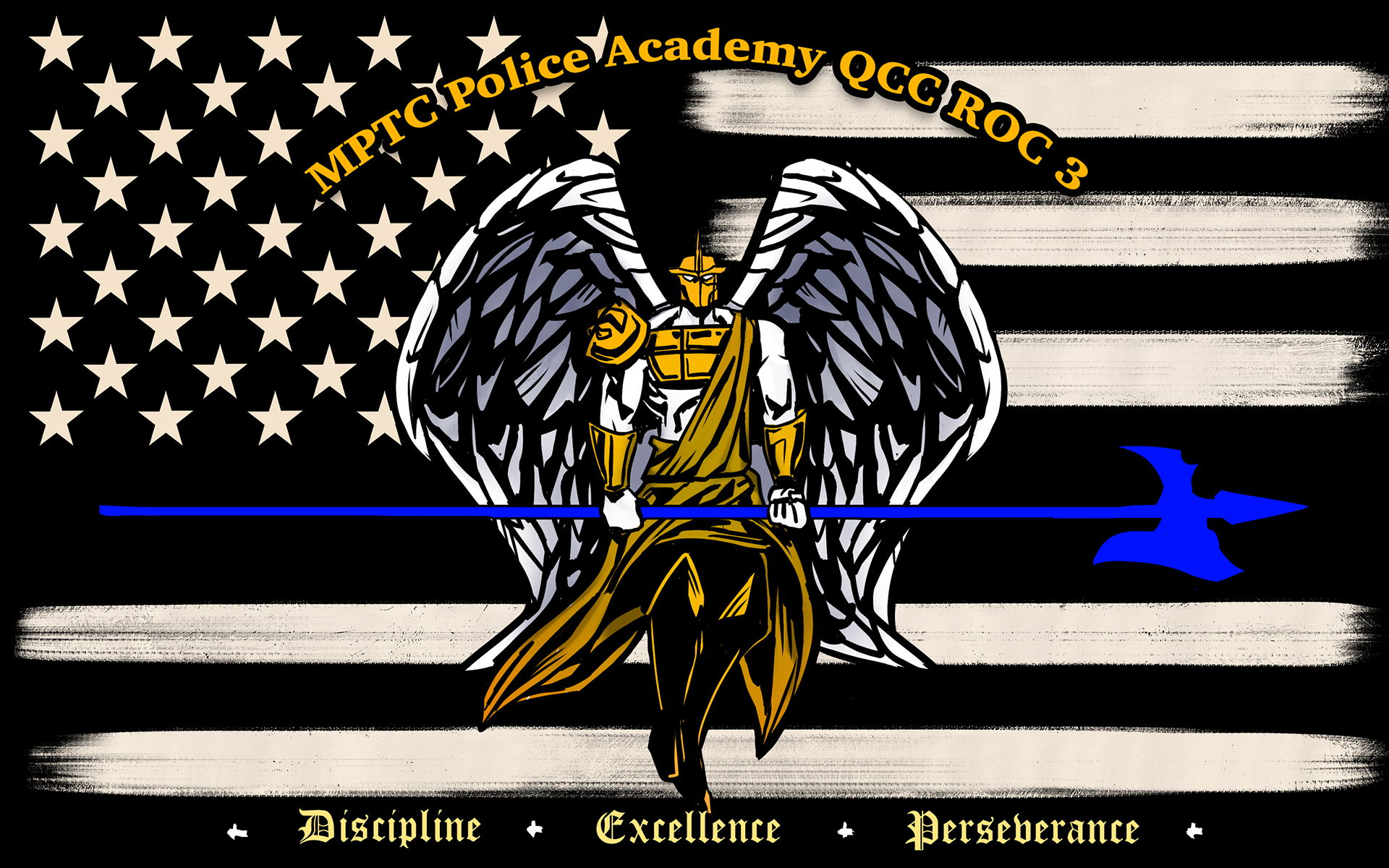 MPTC Police Academy QCC ROC 3 flag